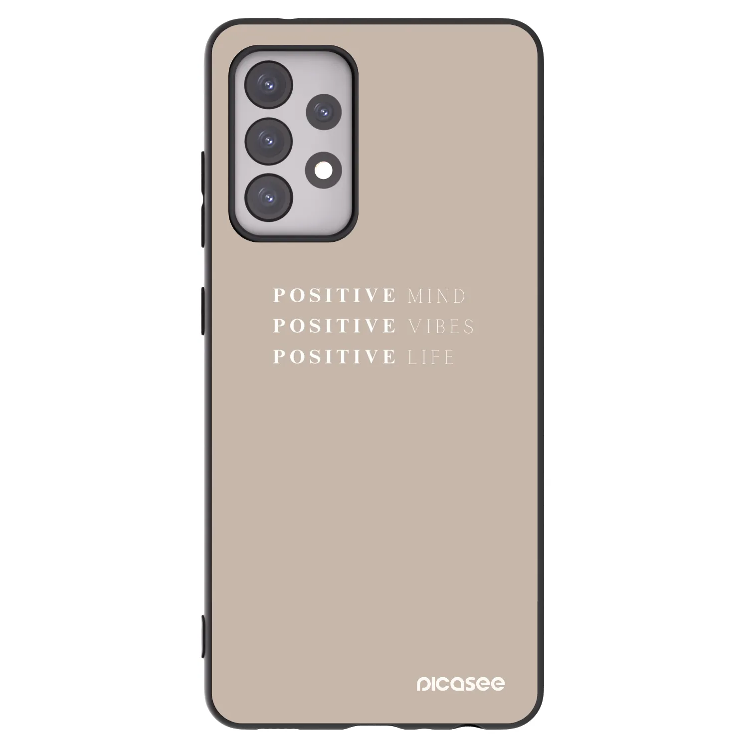Picasee silikónový čierny obal pre Samsung Galaxy A52 5G A525F - Positive Vibes