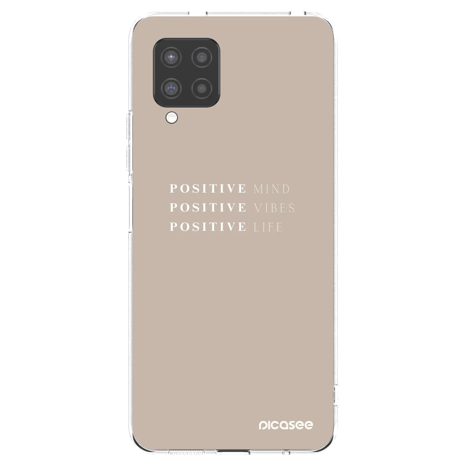 Picasee silikónový prehľadný obal pre Samsung Galaxy A42 A426B - Positive Vibes
