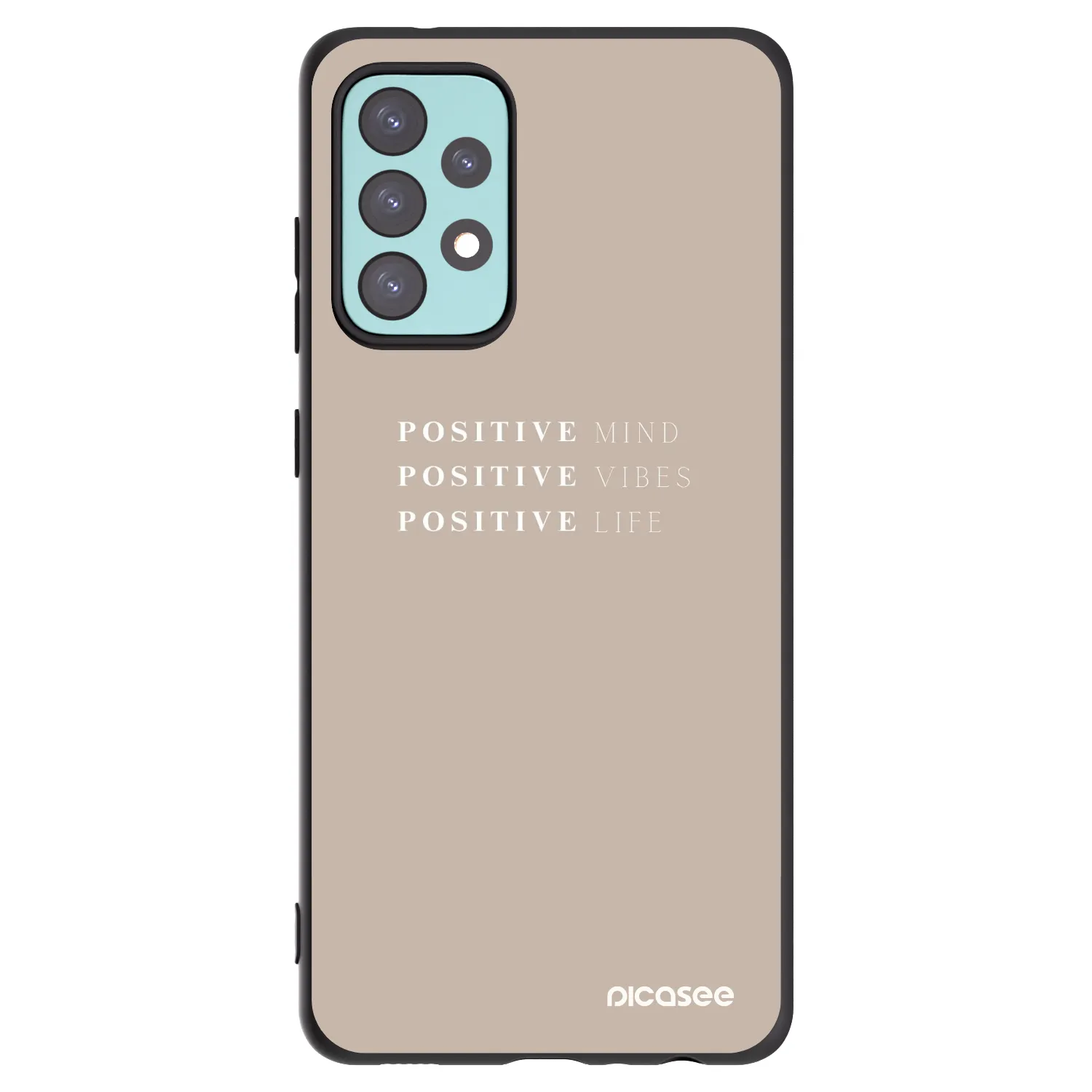 Picasee silikónový čierny obal pre Samsung Galaxy A72 A725F - Positive Vibes