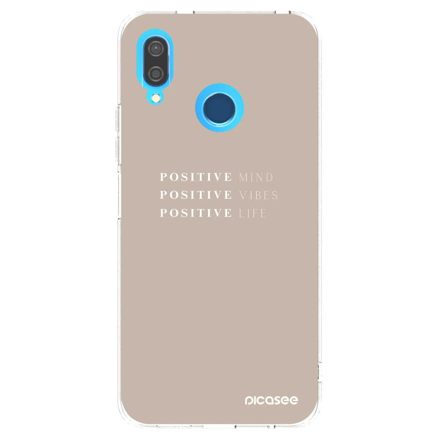 Picasee silikónový prehľadný obal pre Huawei P20 Lite - Positive Vibes
