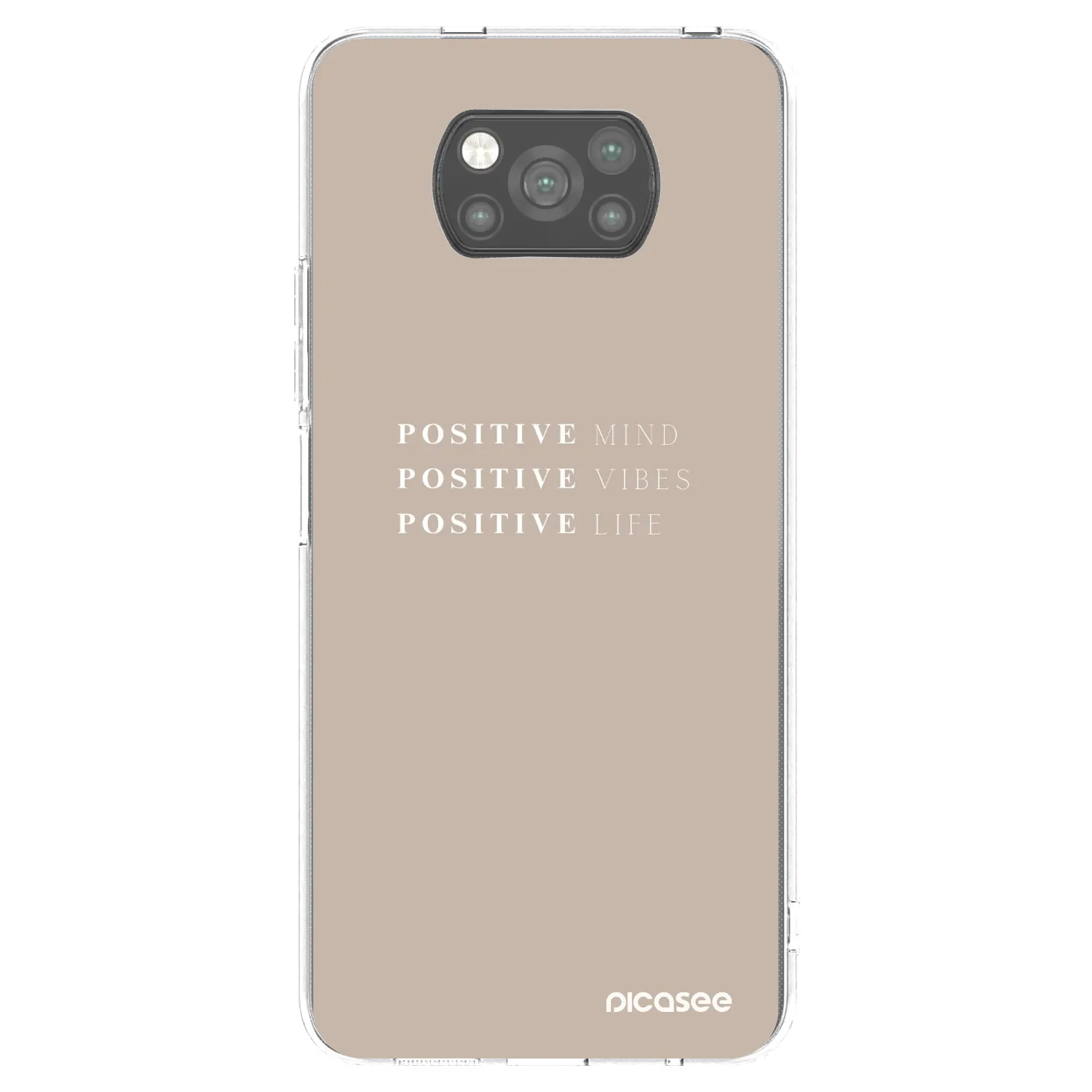 Picasee silikónový čierny obal pre Xiaomi Poco X3 Pro - Positive Vibes