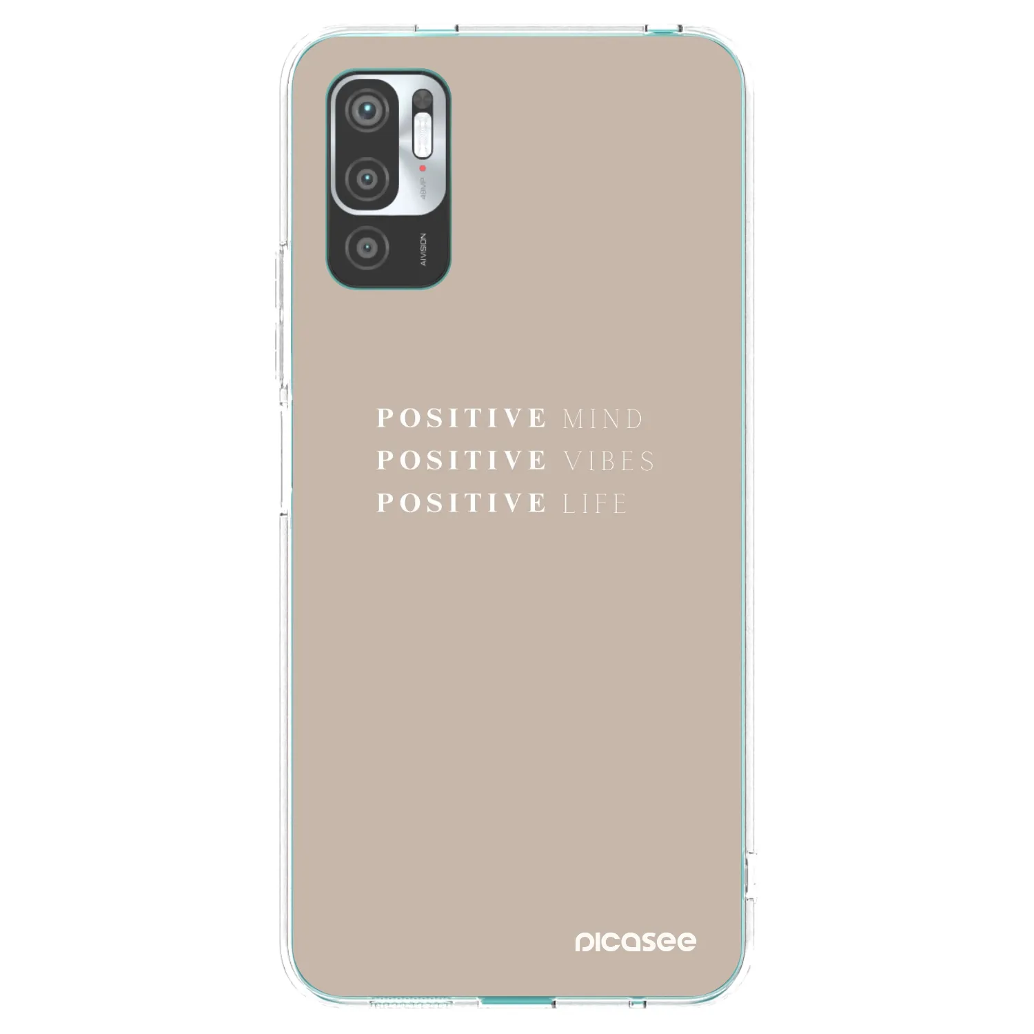 Picasee silikónový prehľadný obal pre Xiaomi Redmi Note 10 5G - Positive Vibes