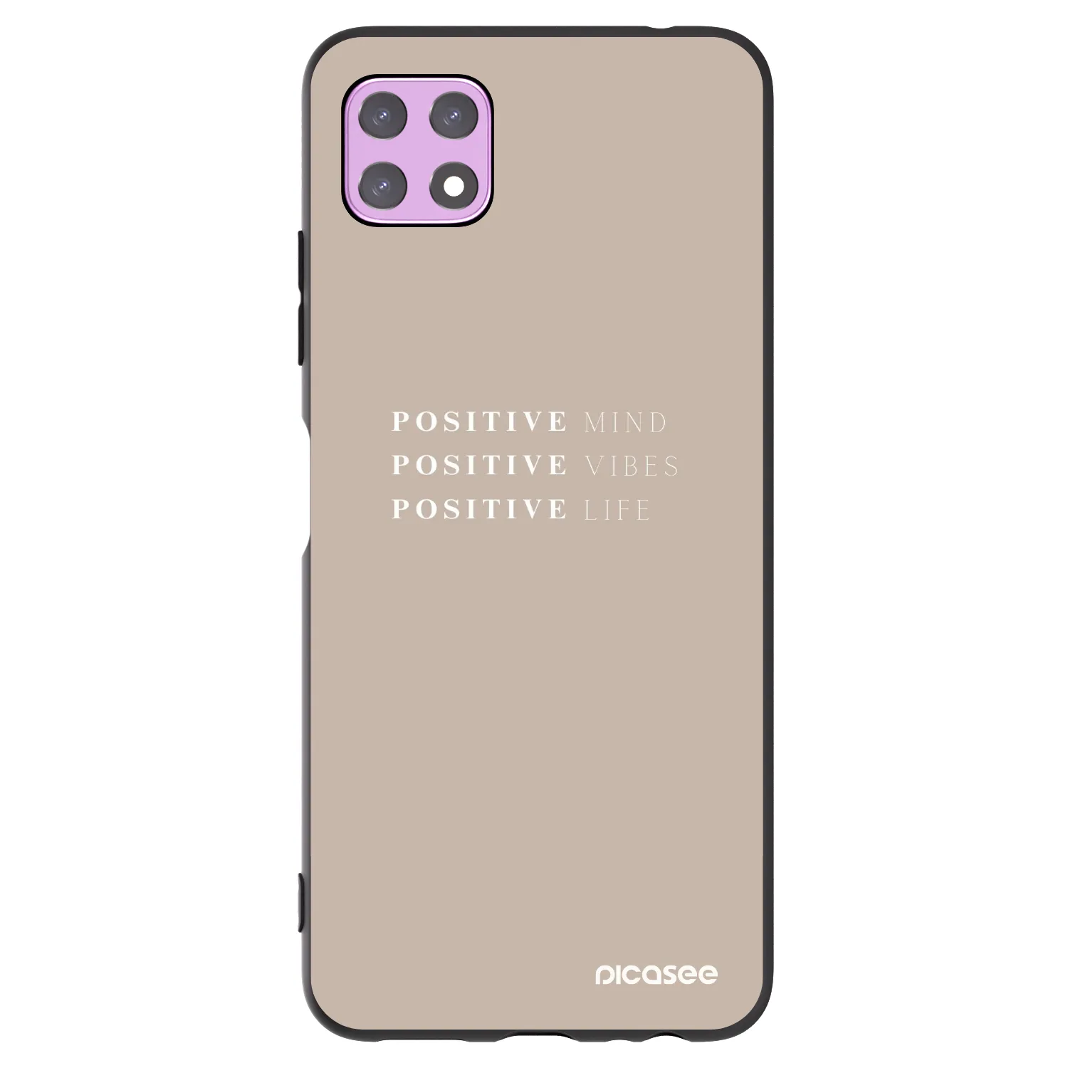 Picasee silikónový čierny obal pre Samsung Galaxy A22 A226B 5G - Positive Vibes