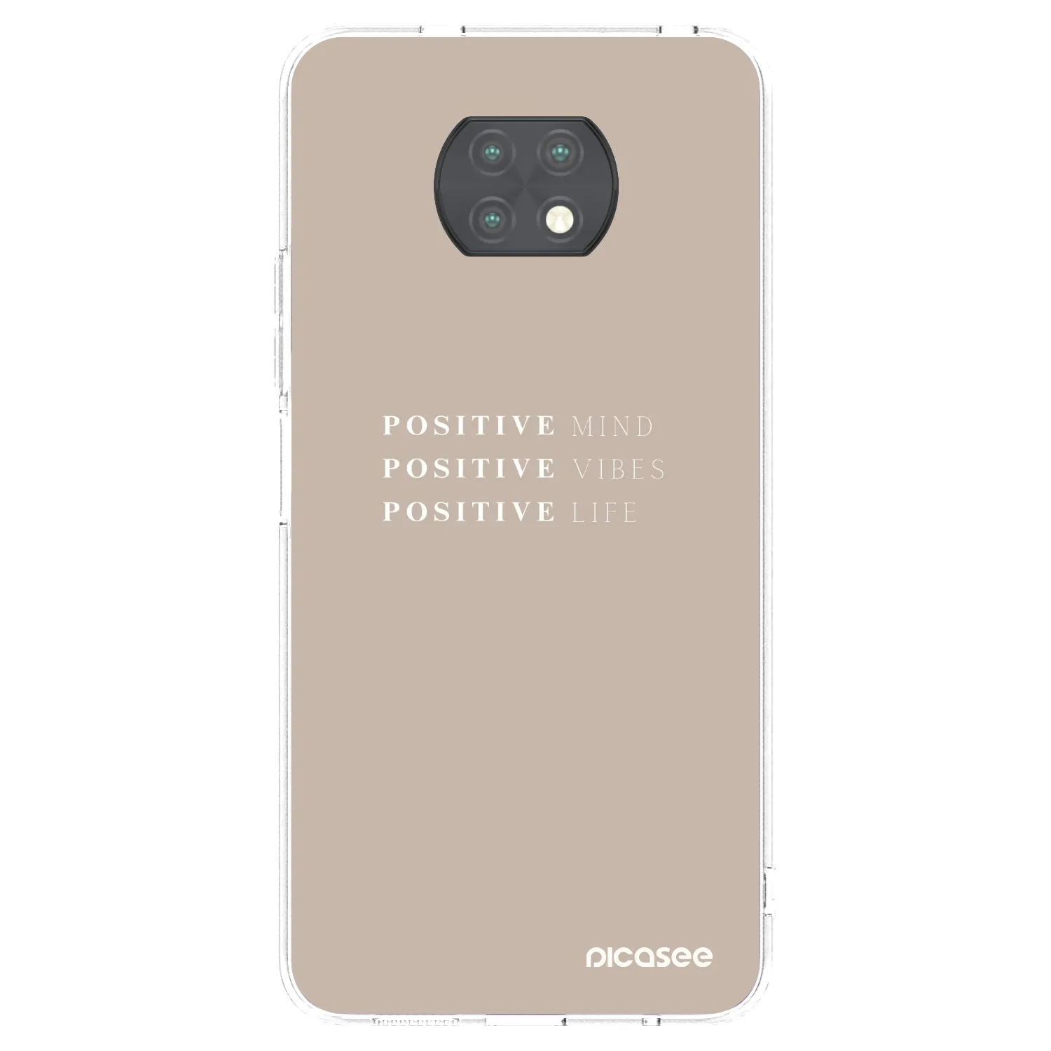 Picasee silikónový prehľadný obal pre Xiaomi Redmi Note 9T - Positive Vibes
