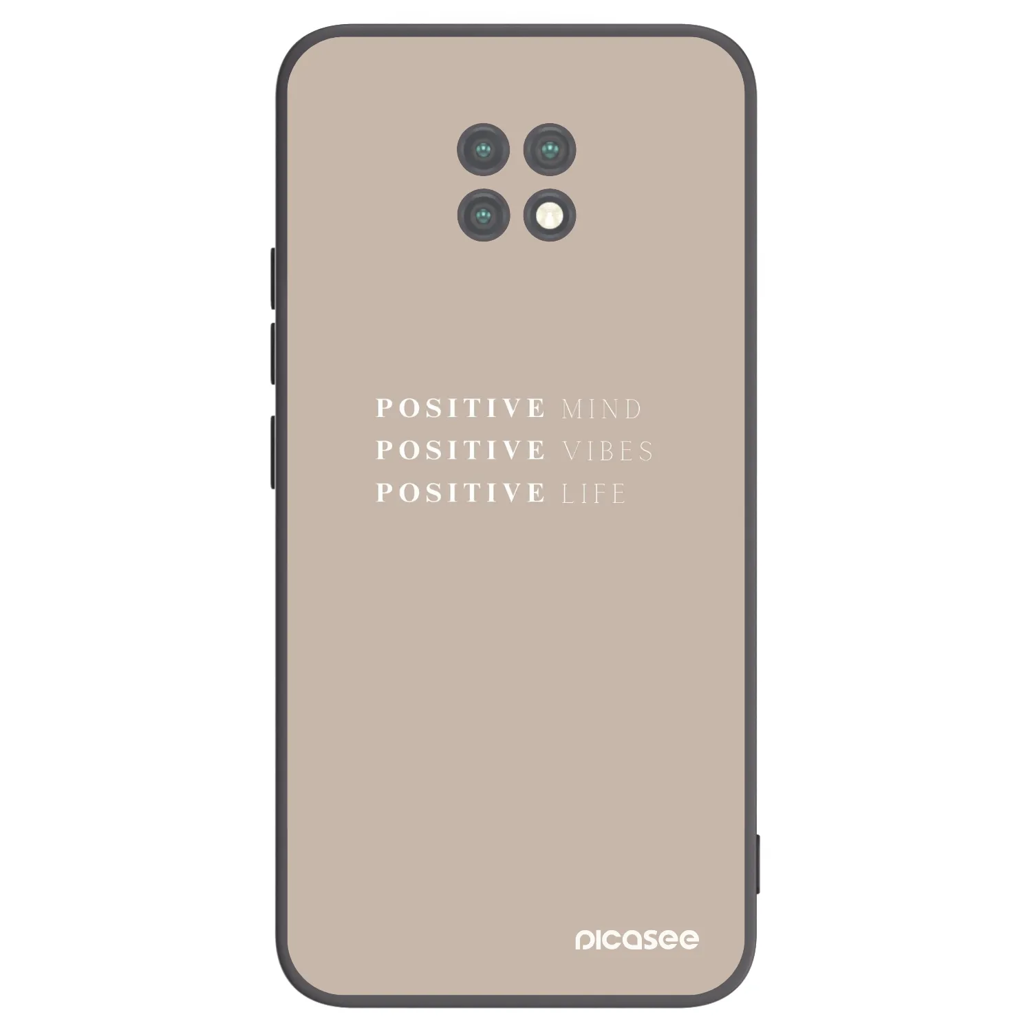 Picasee silikónový čierny obal pre Xiaomi Redmi Note 9T - Positive Vibes