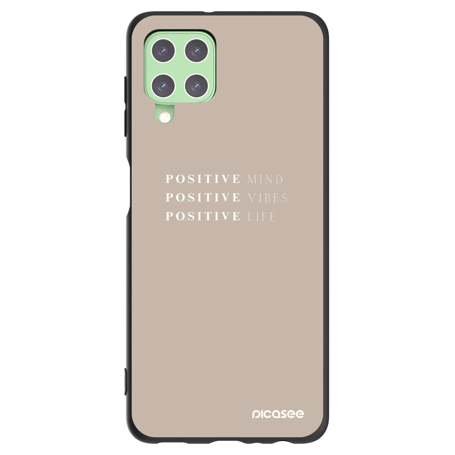 Picasee silikónový čierny obal pre Samsung Galaxy A22 A225F 4G - Positive Vibes