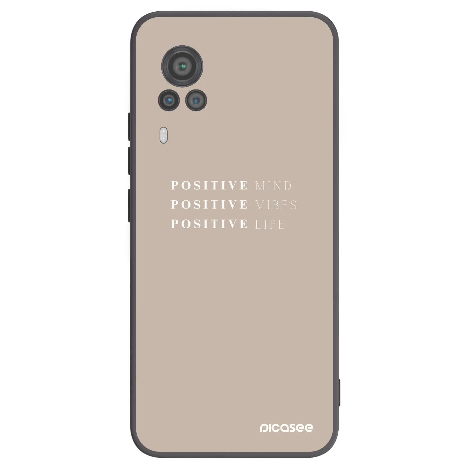 Picasee silikónový čierny obal pre Vivo X60 Pro 5G - Positive Vibes
