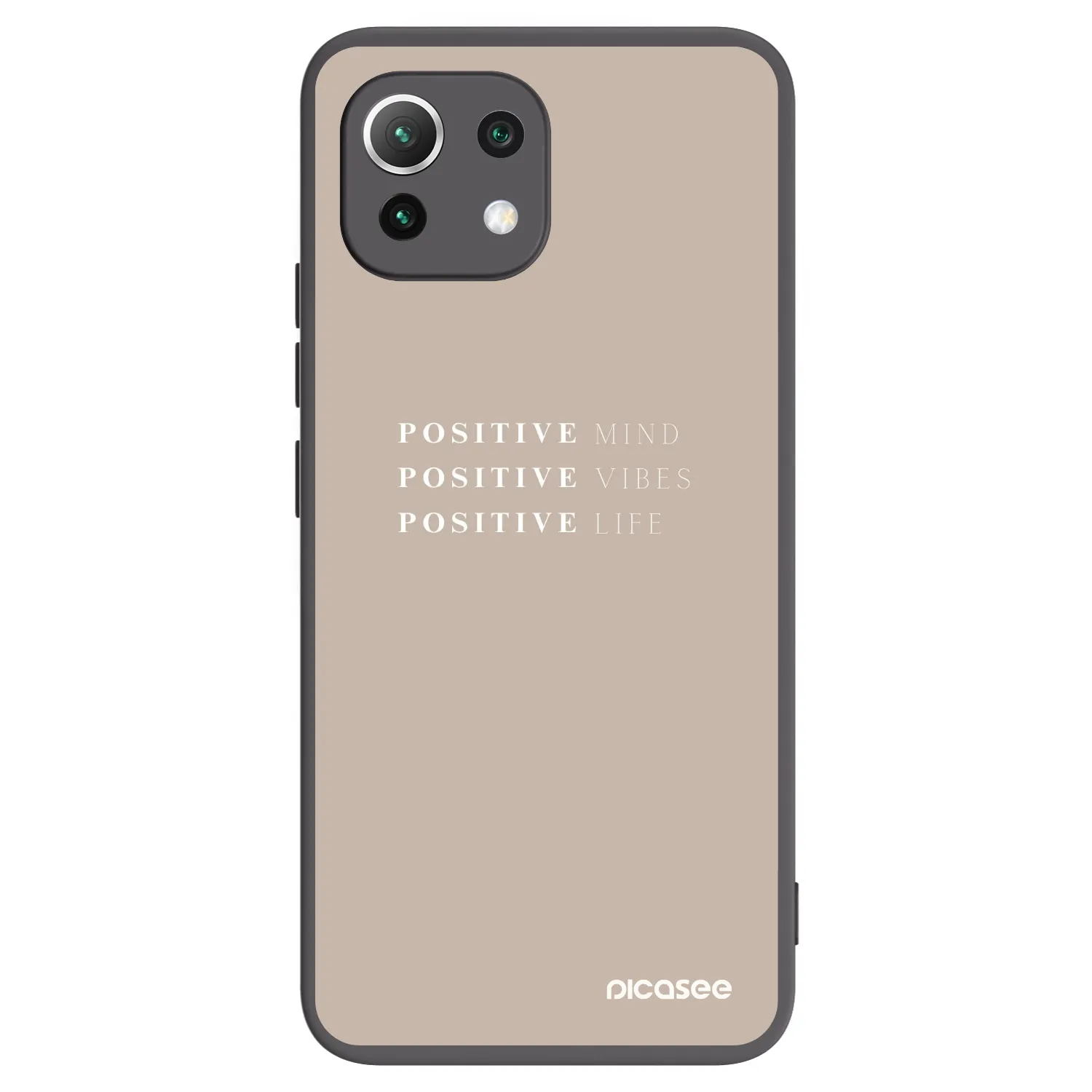 Picasee silikónový čierny obal pre Xiaomi 11 Lite 5G NE - Positive Vibes