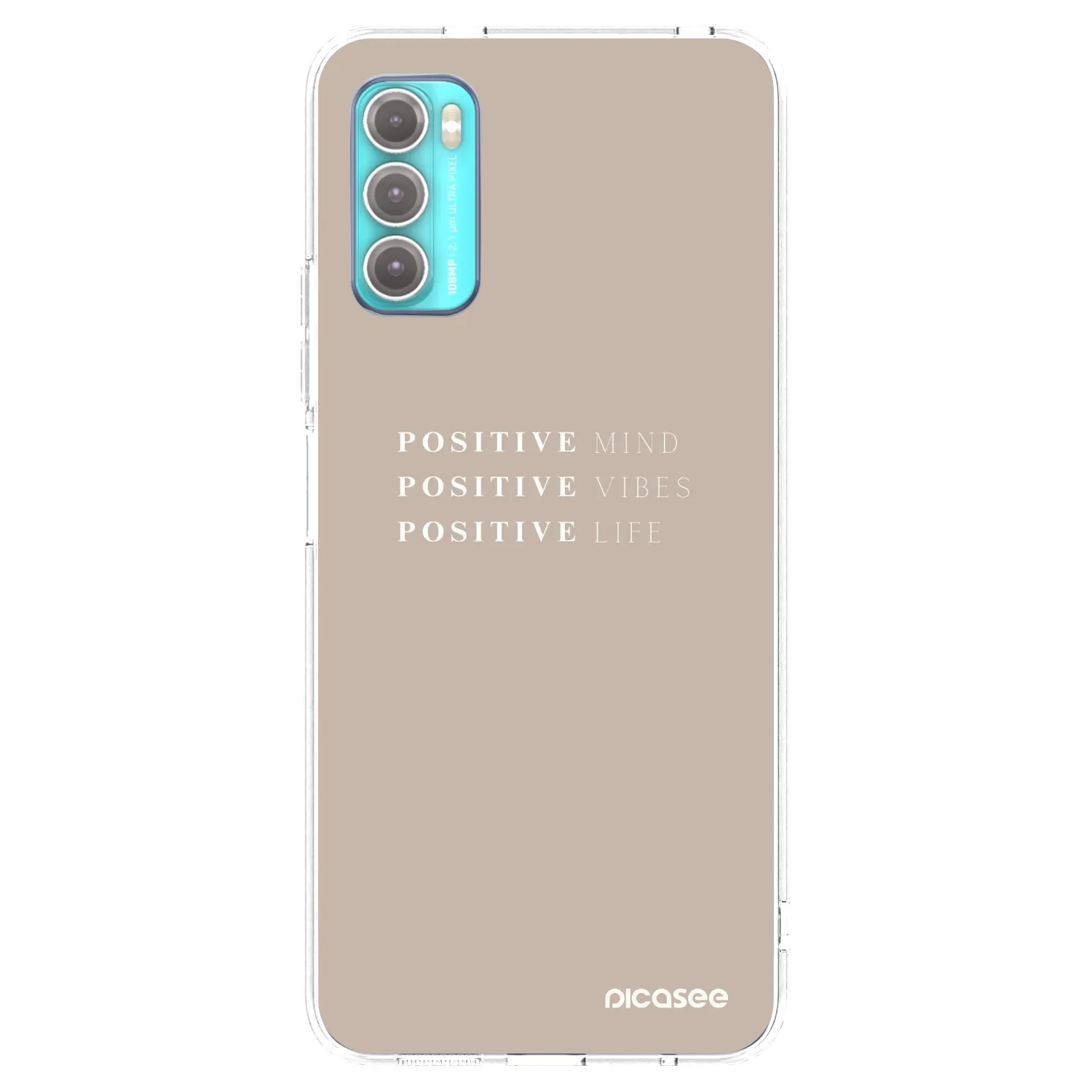 Picasee silikónový prehľadný obal pre Motorola Moto G60 - Positive Vibes