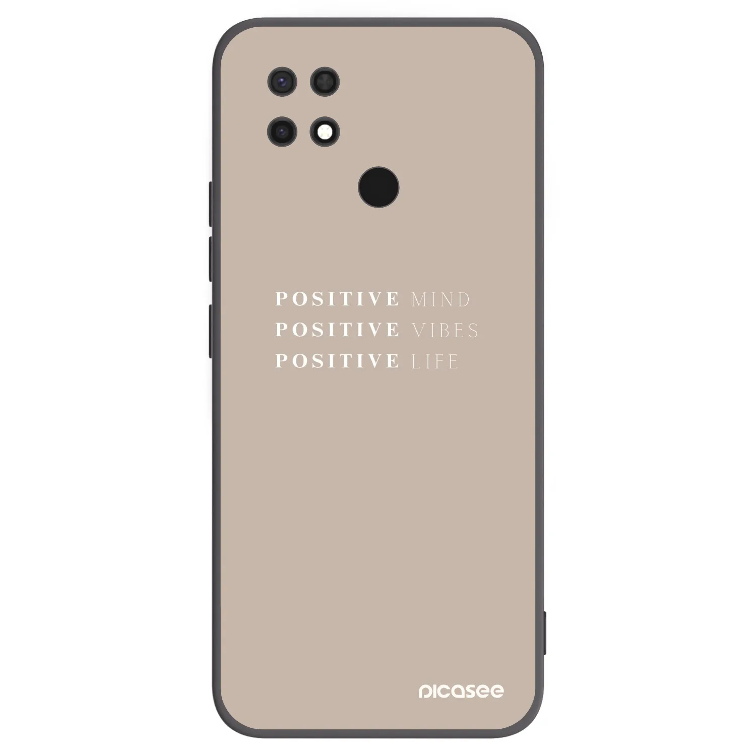 Picasee silikónový čierny obal pre Xiaomi Redmi 10C - Positive Vibes