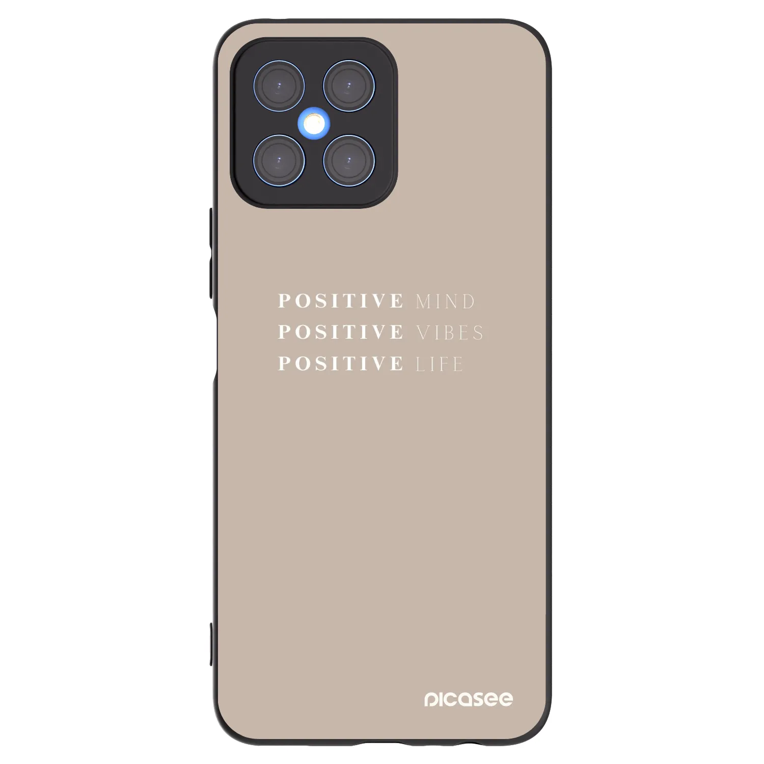 Picasee silikónový čierny obal pre Honor X8 4G - Positive Vibes