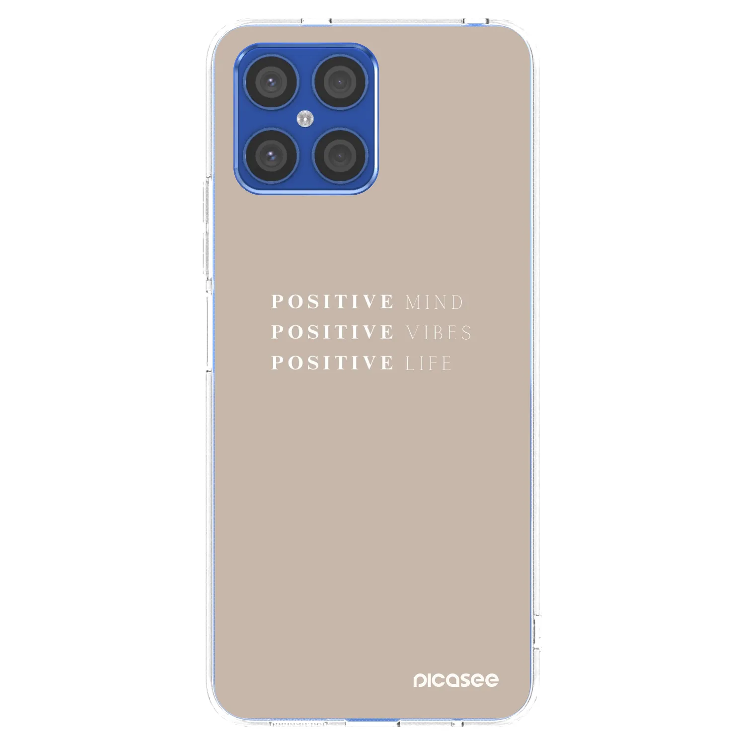 Picasee silikónový prehľadný obal pre Honor X8 4G - Positive Vibes