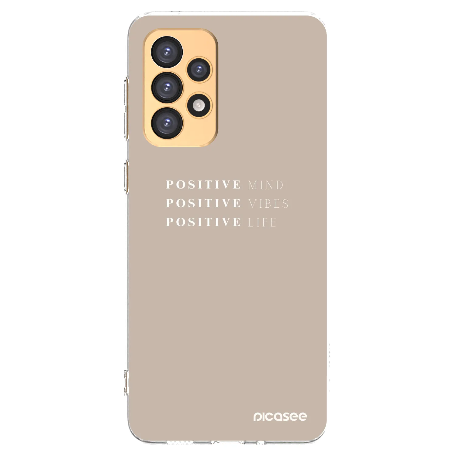 Picasee silikónový prehľadný obal pre Samsung Galaxy A33 5G A336 - Positive Vibes
