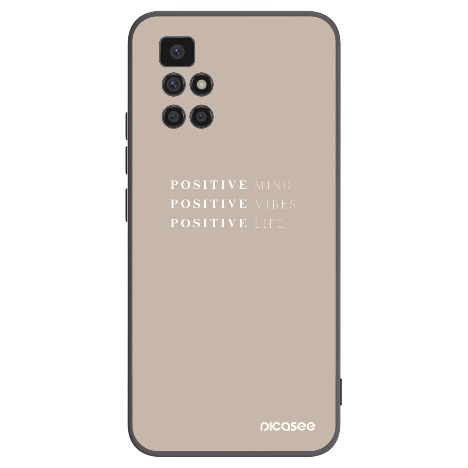 Picasee silikónový čierny obal pre Xiaomi Redmi 10 (2022) - Positive Vibes