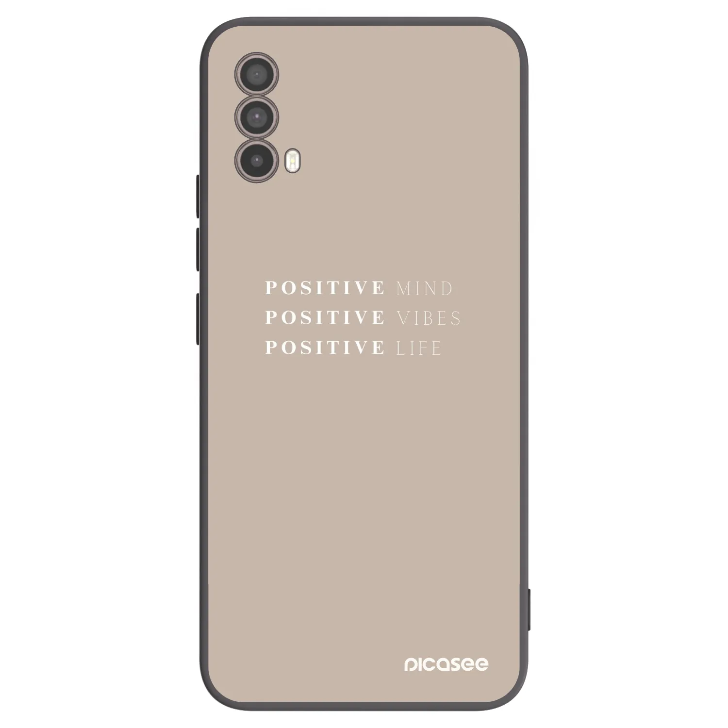 Picasee silikónový čierny obal pre Motorola Moto E40 - Positive Vibes