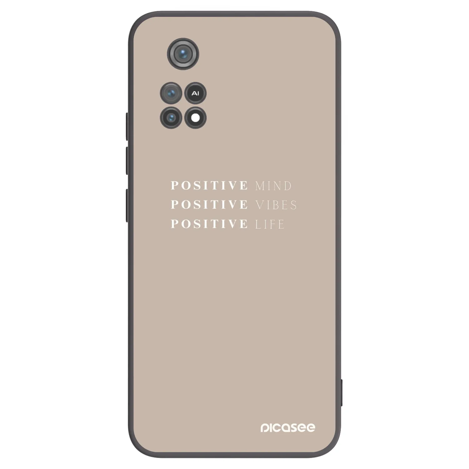 Picasee silikónový čierny obal pre Xiaomi Poco M4 Pro - Positive Vibes