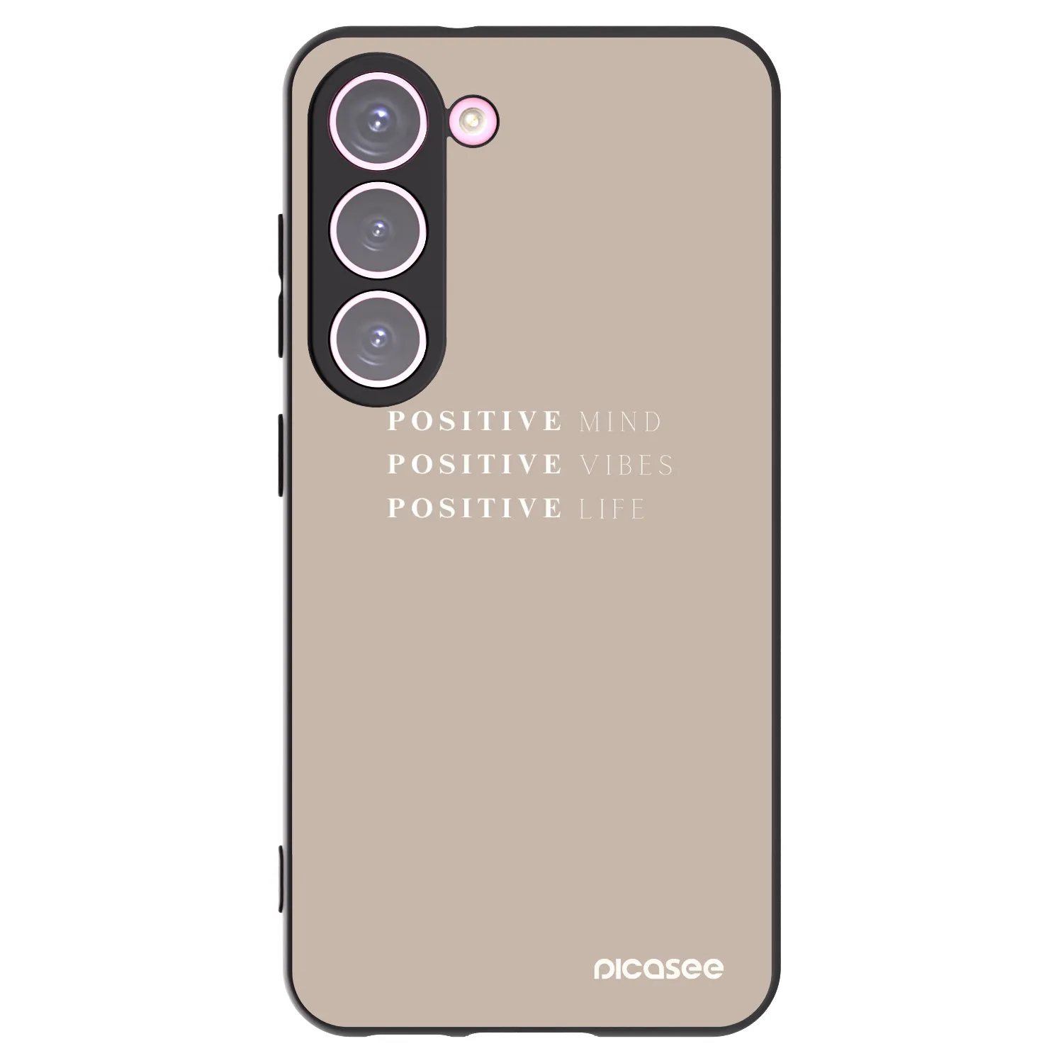 Picasee silikónový čierny obal pre Samsung Galaxy S23 5G - Positive Vibes