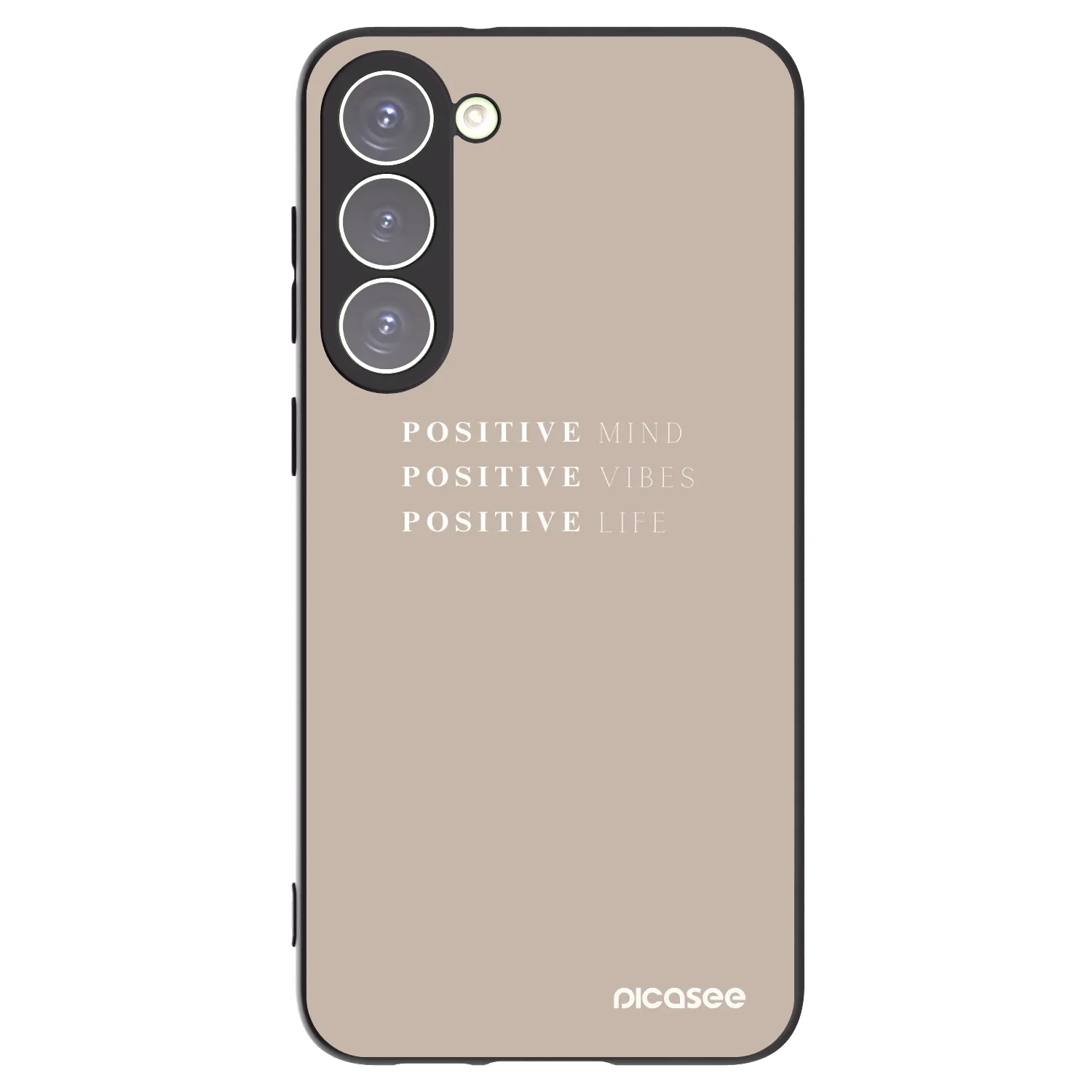 Picasee silikónový čierny obal pre Samsung Galaxy S23+ 5G - Positive Vibes