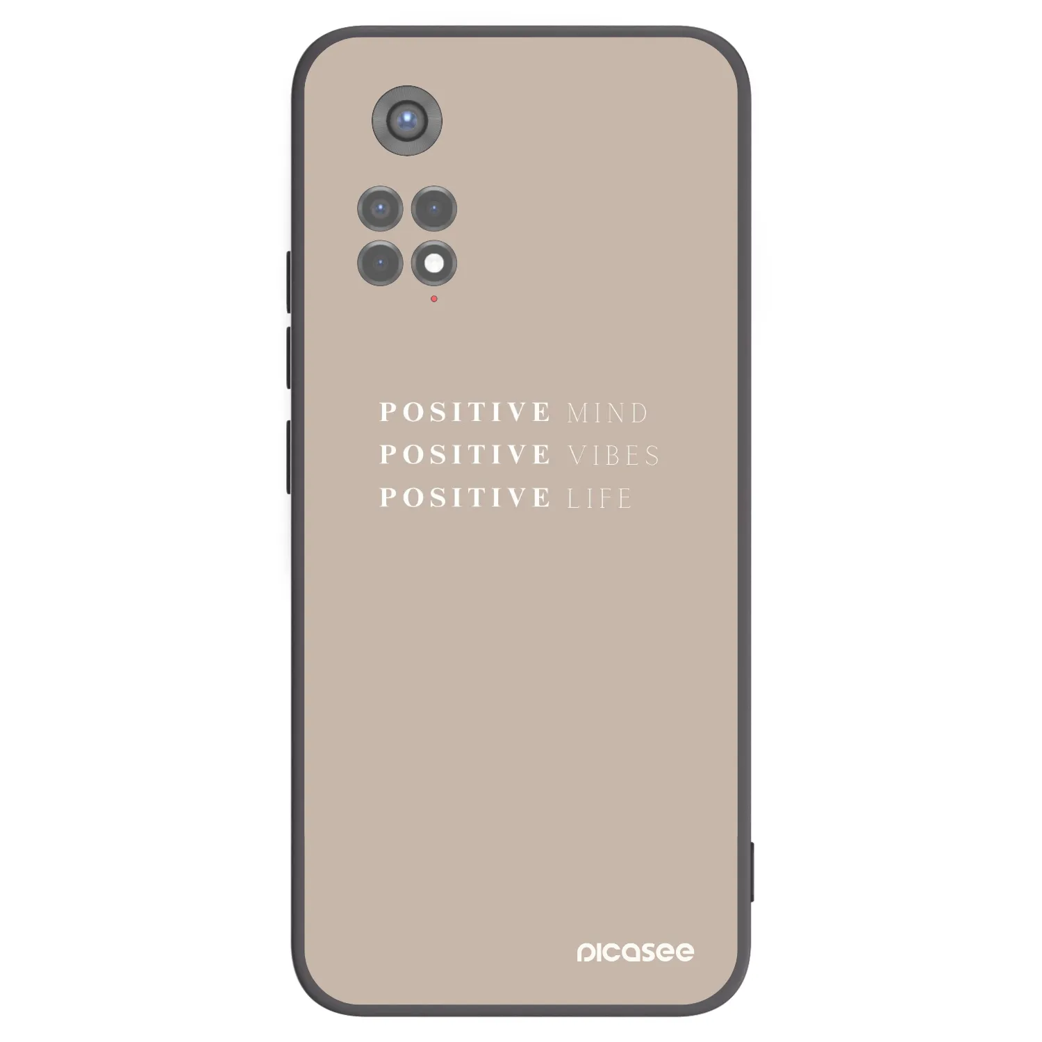 Picasee silikónový čierny obal pre Xiaomi Redmi Note 11S 5G - Positive Vibes