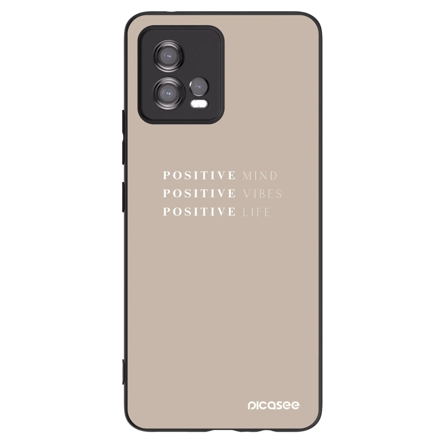 Picasee silikónový čierny obal pre Motorola Moto G72 - Positive Vibes