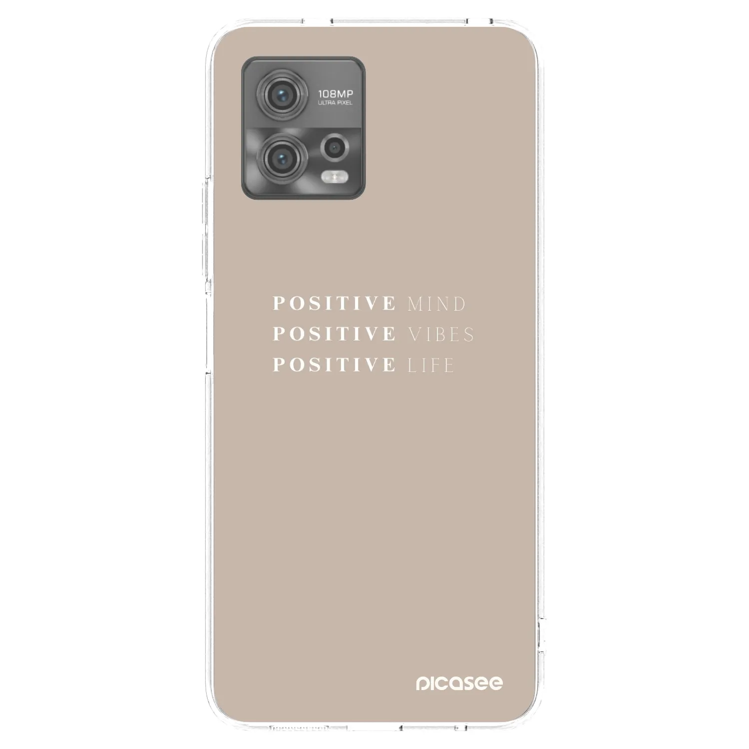 Picasee silikónový prehľadný obal pre Motorola Moto G72 - Positive Vibes