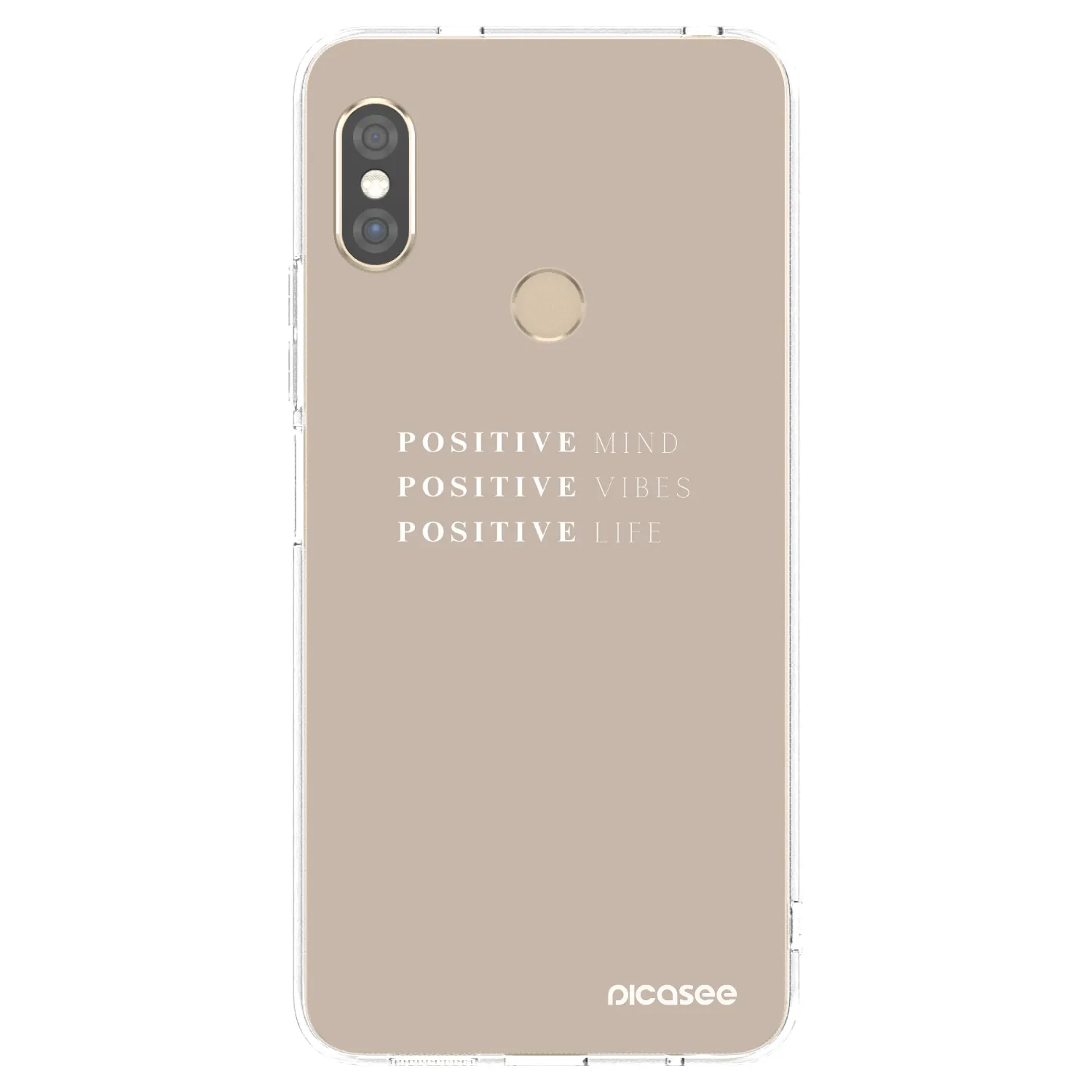 Picasee silikónový prehľadný obal pre Xiaomi Redmi Note 5 Global - Positive Vibes