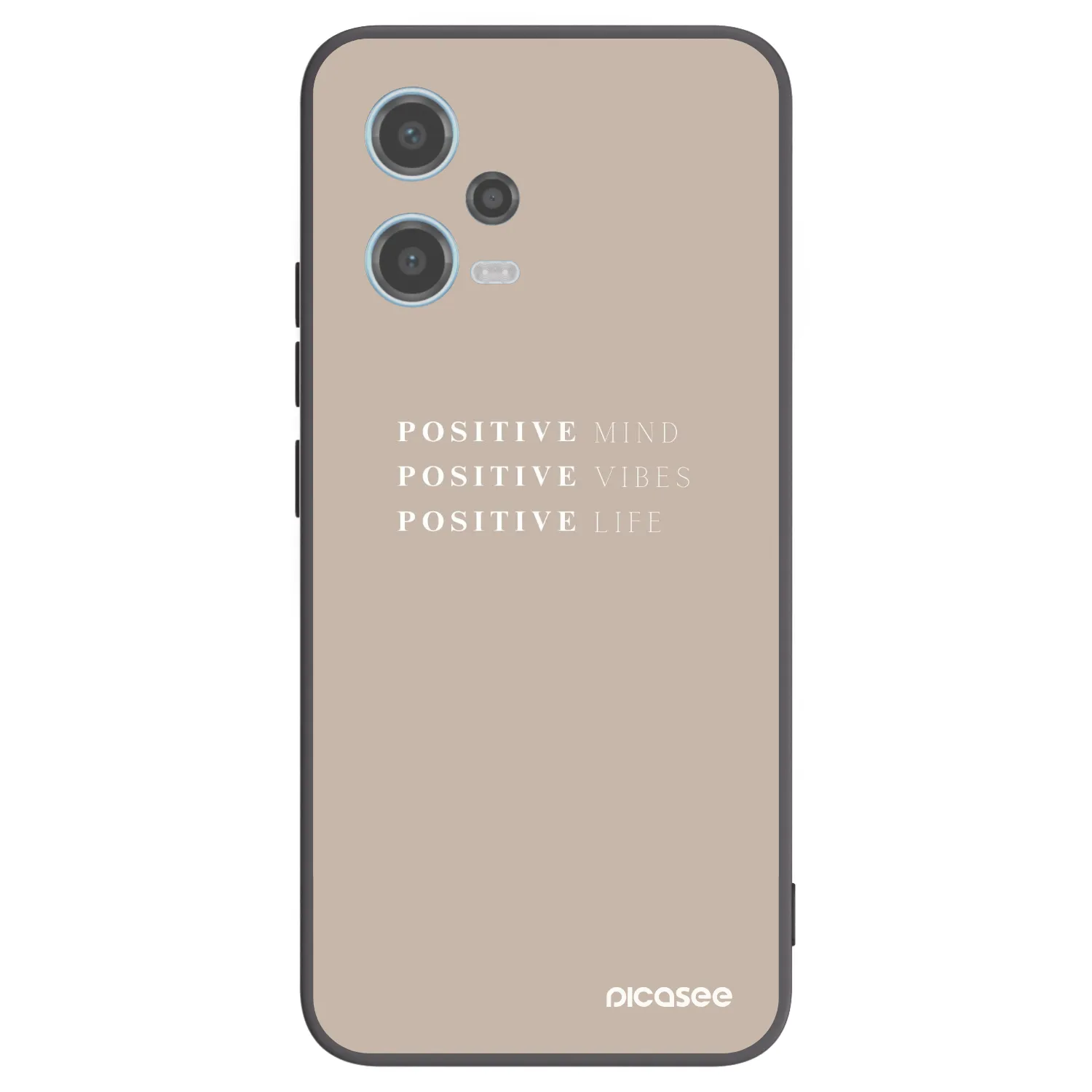 Picasee silikónový čierny obal pre Xiaomi Redmi Note 12 5G - Positive Vibes