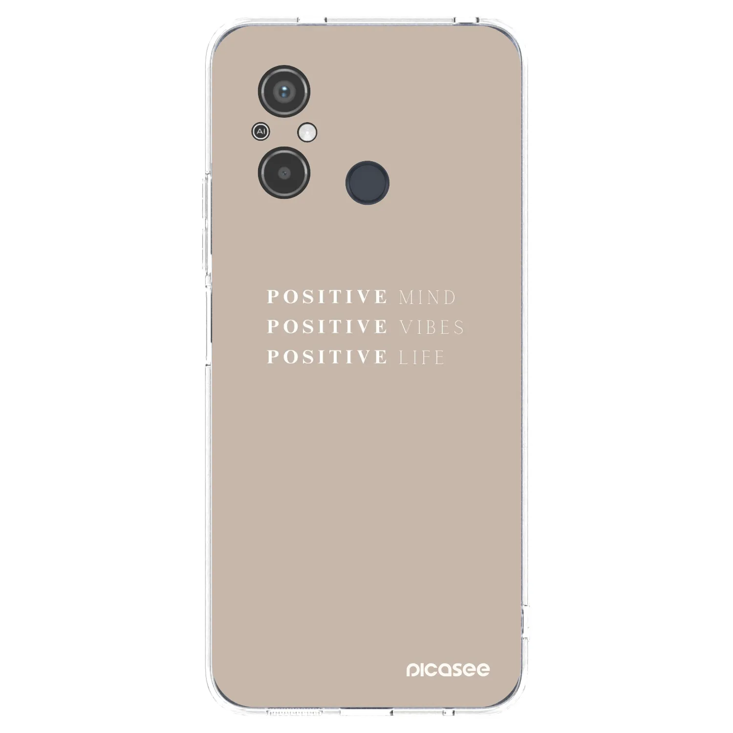 Silikónový prehľadný obal pre Xiaomi Redmi 12C - Positive Vibes