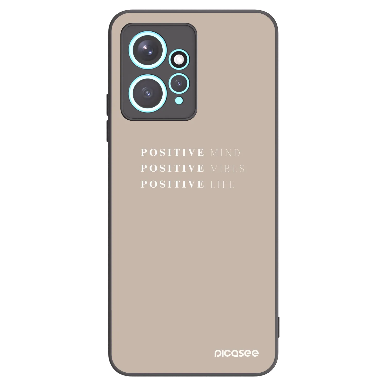 Picasee silikónový čierny obal pre Xiaomi Redmi Note 12 4G - Positive Vibes