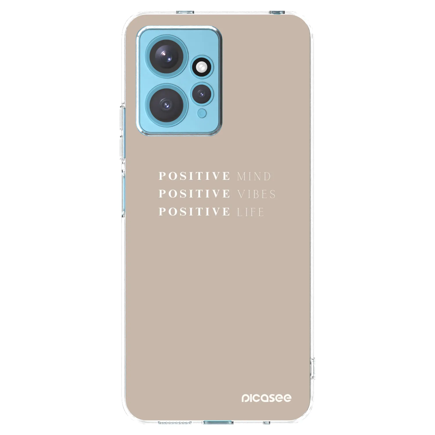 Picasee silikónový prehľadný obal pre Xiaomi Redmi Note 12 4G - Positive Vibes