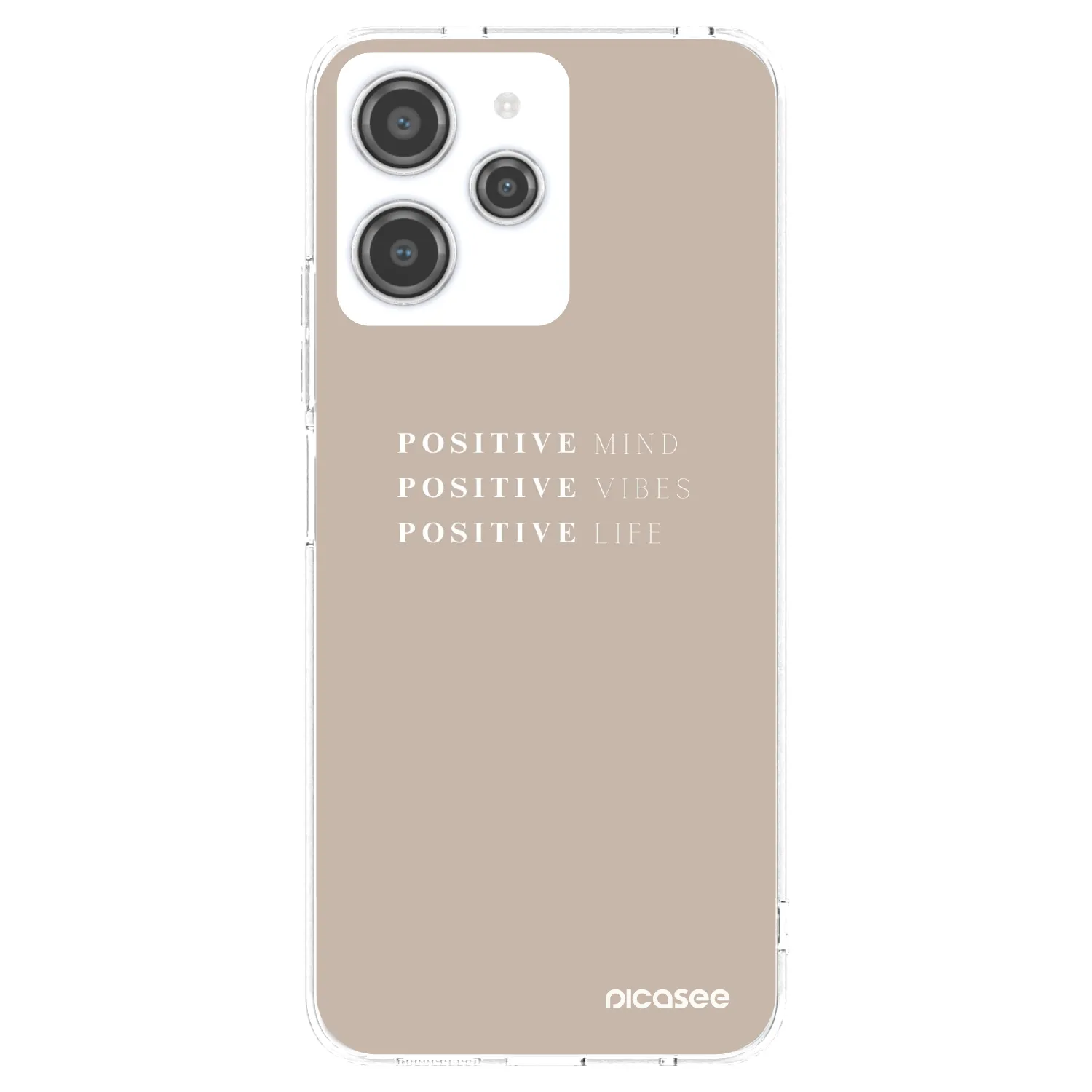 Picasee silikónový prehľadný obal pre Xiaomi Redmi 12 4G - Positive Vibes