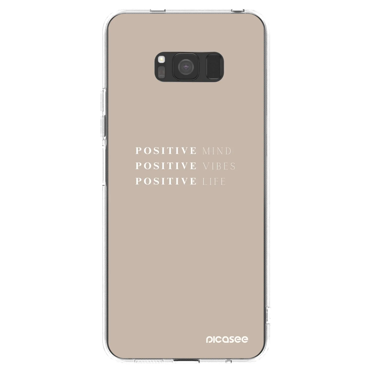 Picasee silikónový prehľadný obal pre Samsung Galaxy S8 G950F - Positive Vibes