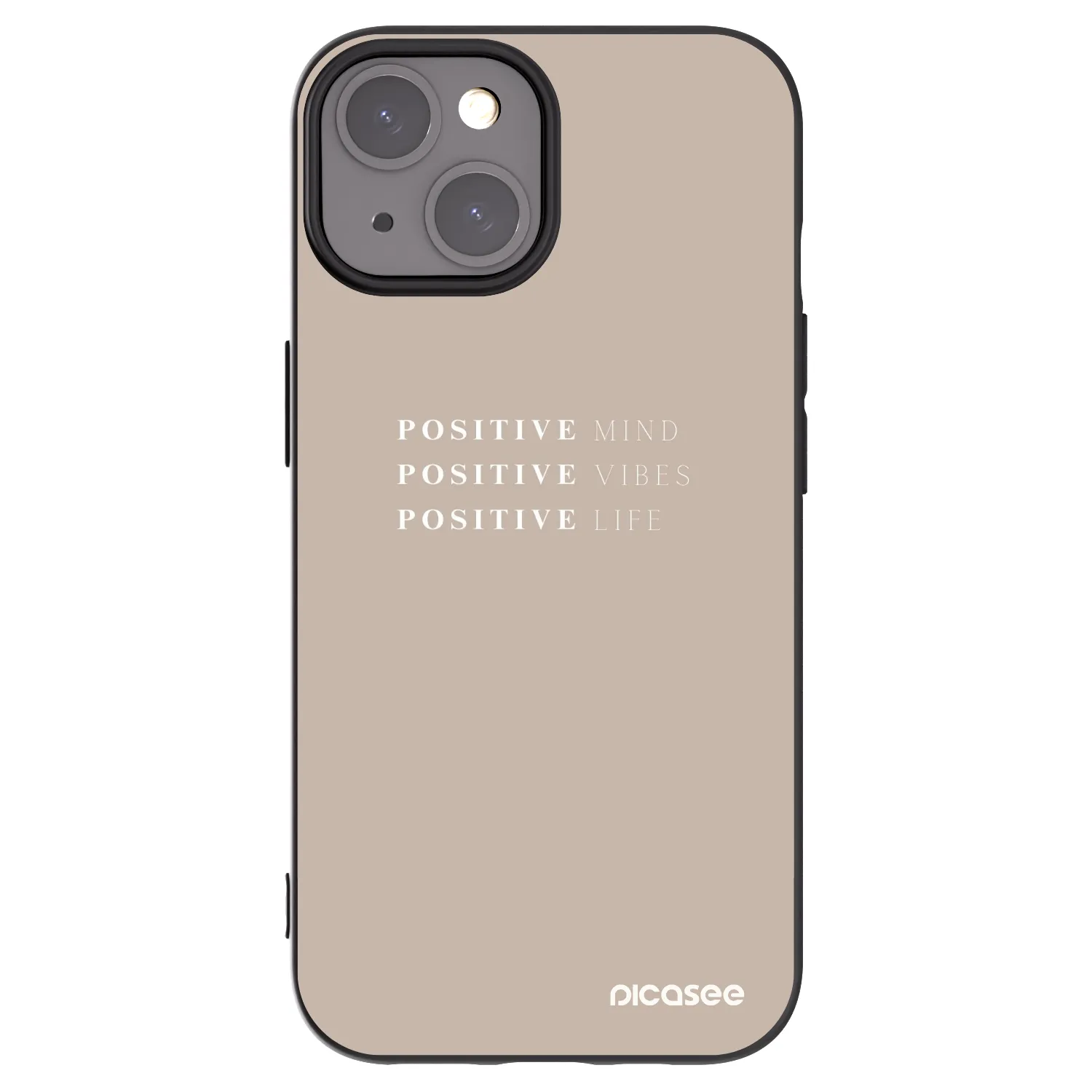 Picasee silikónový čierny obal pre Apple iPhone 15 - Positive Vibes