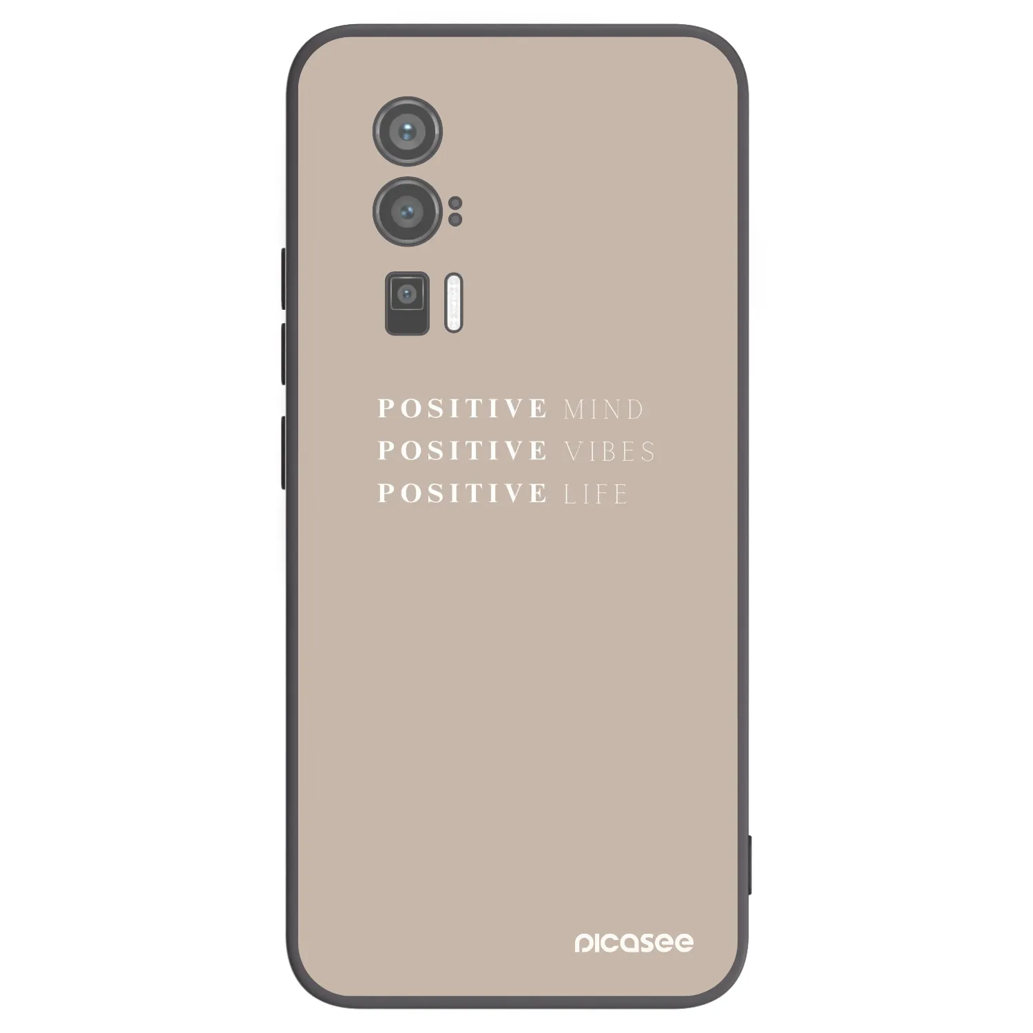 Picasee silikónový čierny obal pre Xiaomi Poco F5 Pro 5G - Positive Vibes
