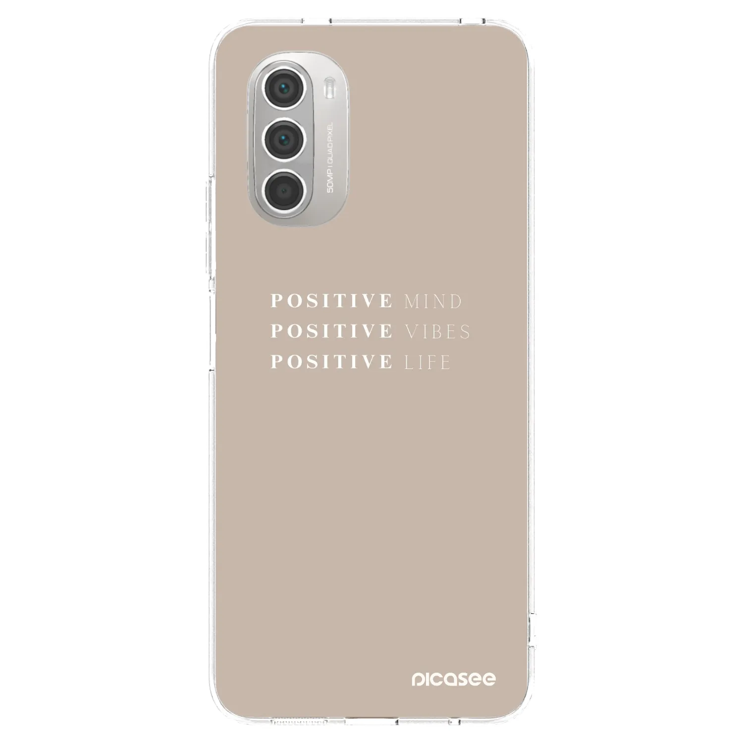 Picasee silikónový prehľadný obal pre Motorola Moto G51 - Positive Vibes