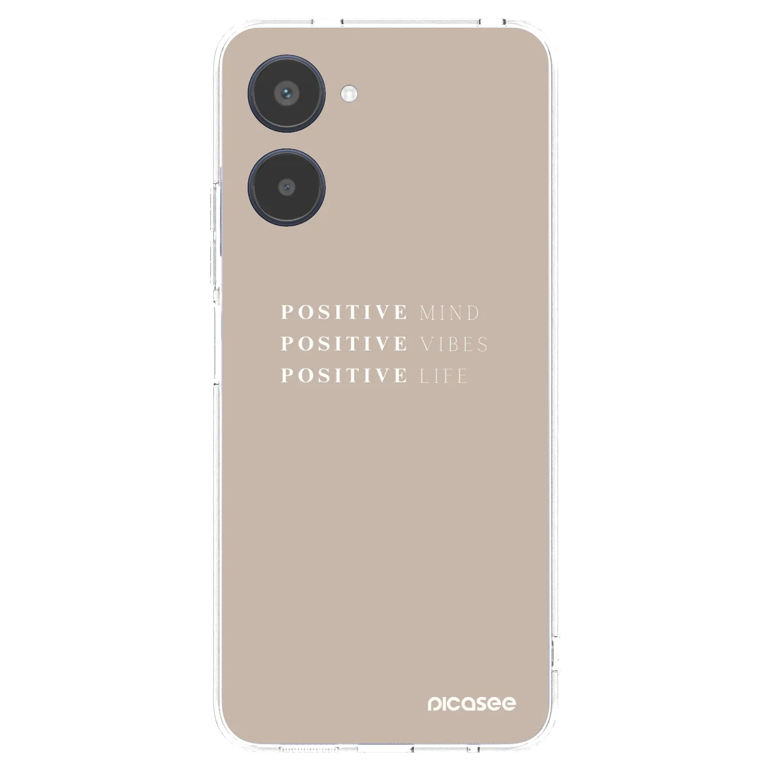 Picasee silikónový prehľadný obal pre Realme 10 4G - Positive Vibes