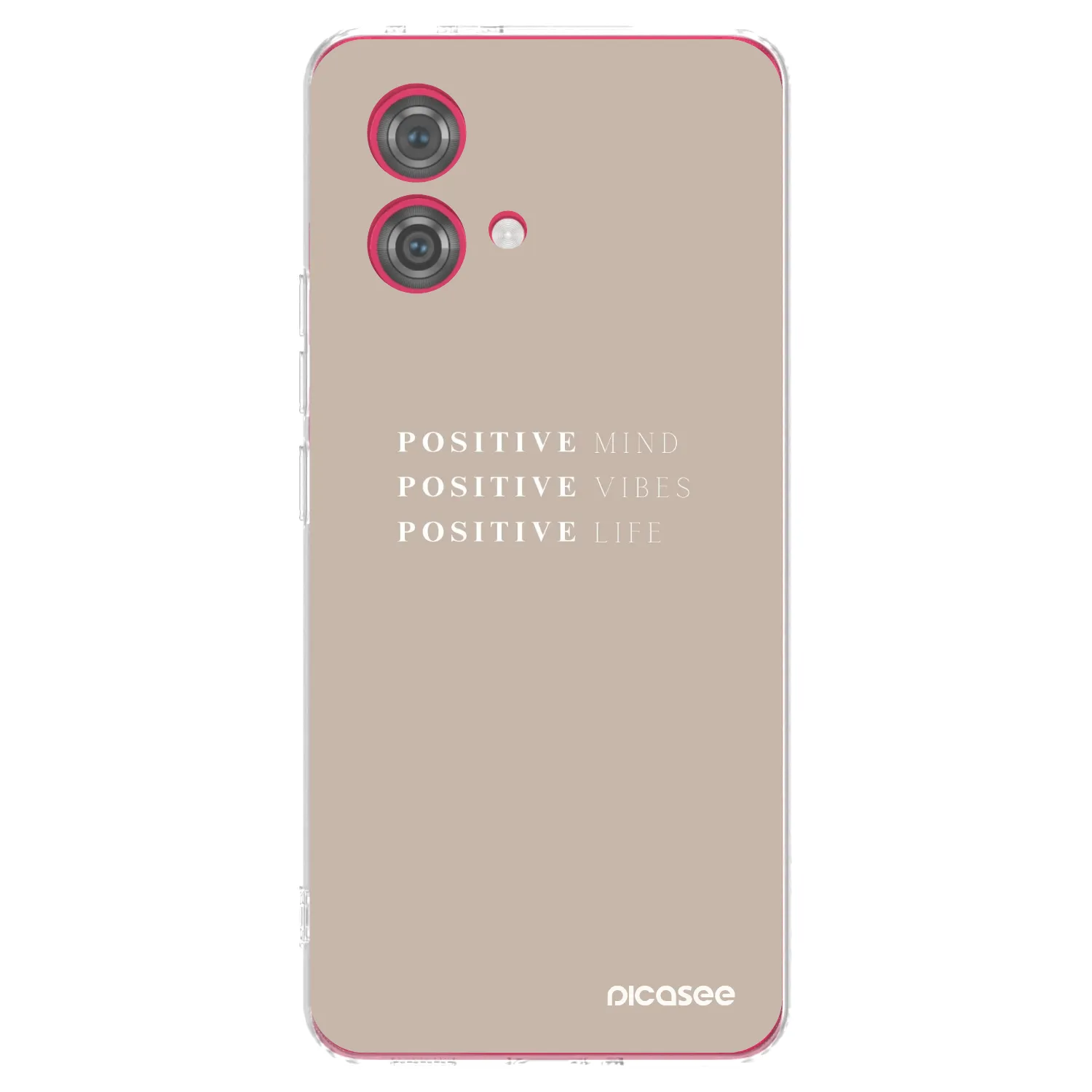 Silikónový prehľadný obal pre Motorola Moto G84 5G - Positive Vibes