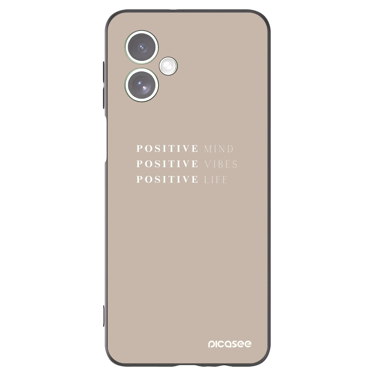 Silikónový čierny obal pre Motorola Moto G54 5G - Positive Vibes