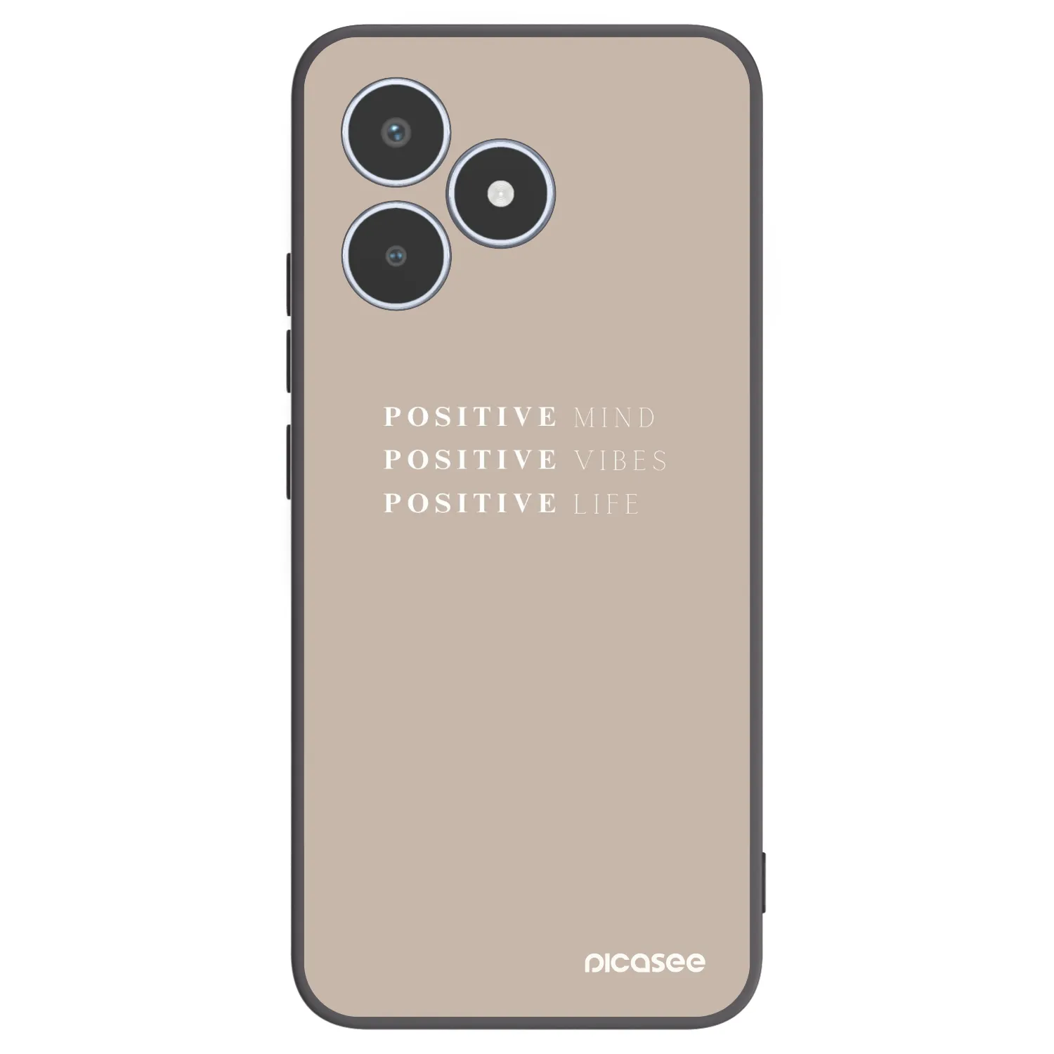 Picasee silikónový čierny obal pre Realme C53 - Positive Vibes