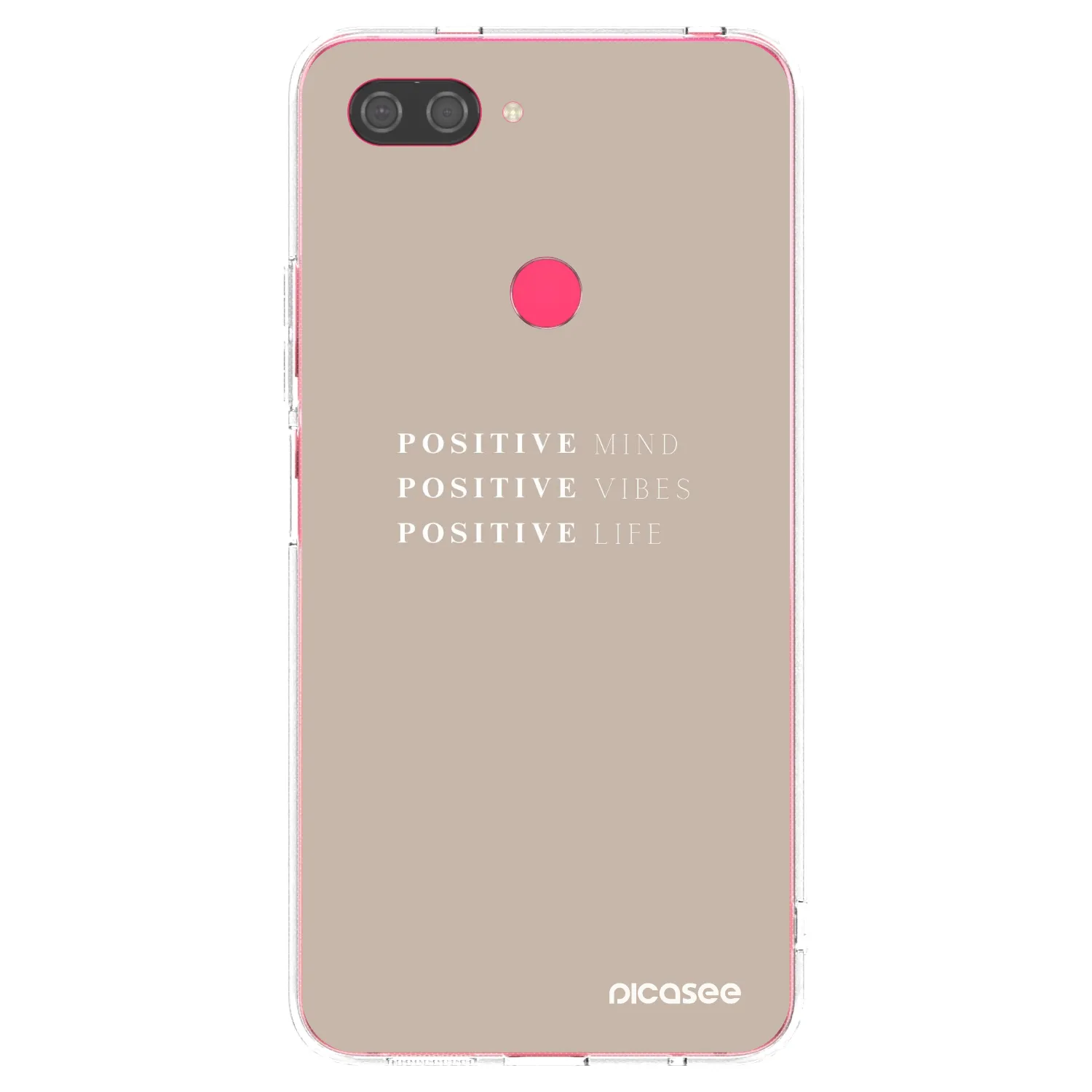 Picasee silikónový prehľadný obal pre Xiaomi Mi 8 Lite - Positive Vibes
