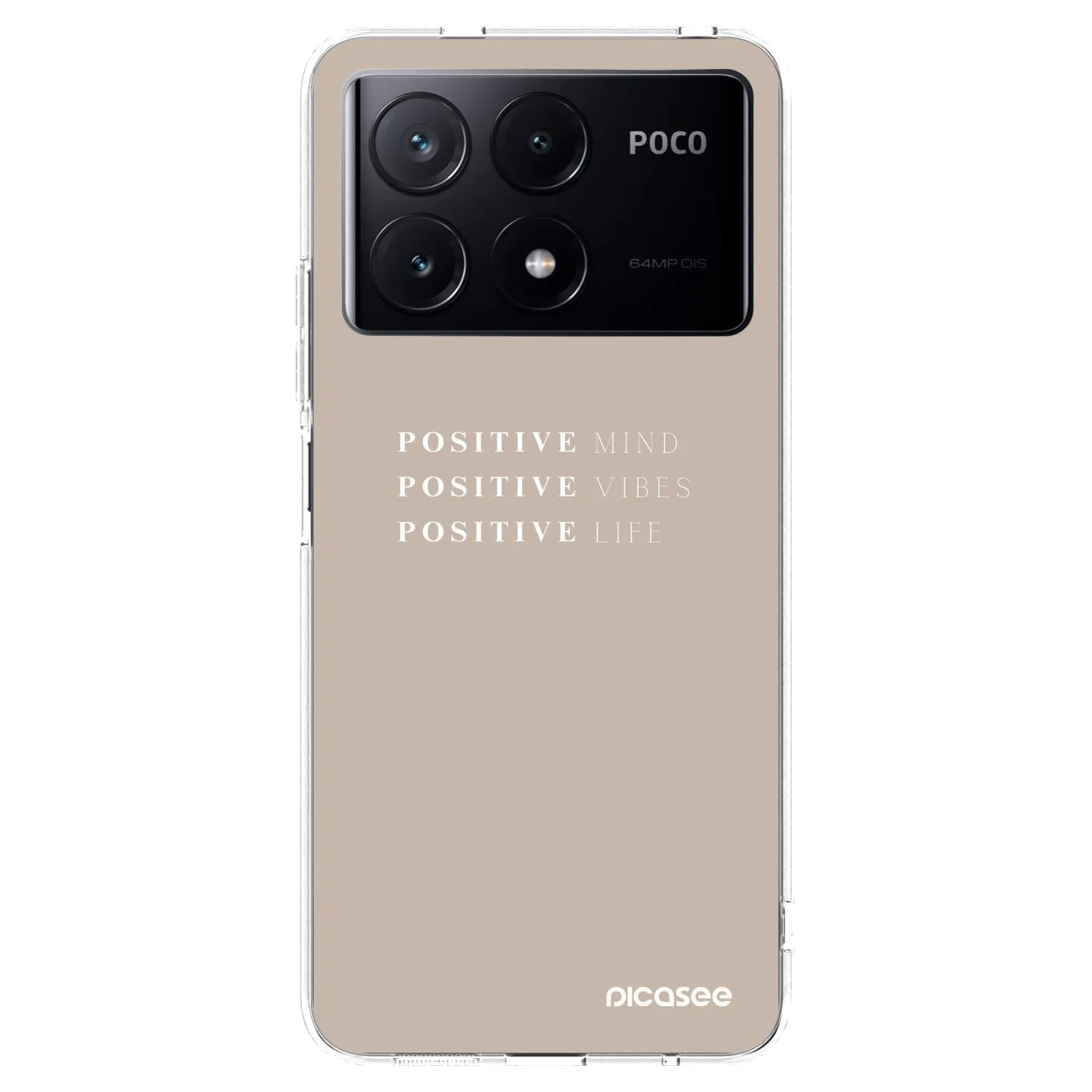 Picasee silikónový prehľadný obal pre Xiaomi Poco X6 Pro - Positive Vibes