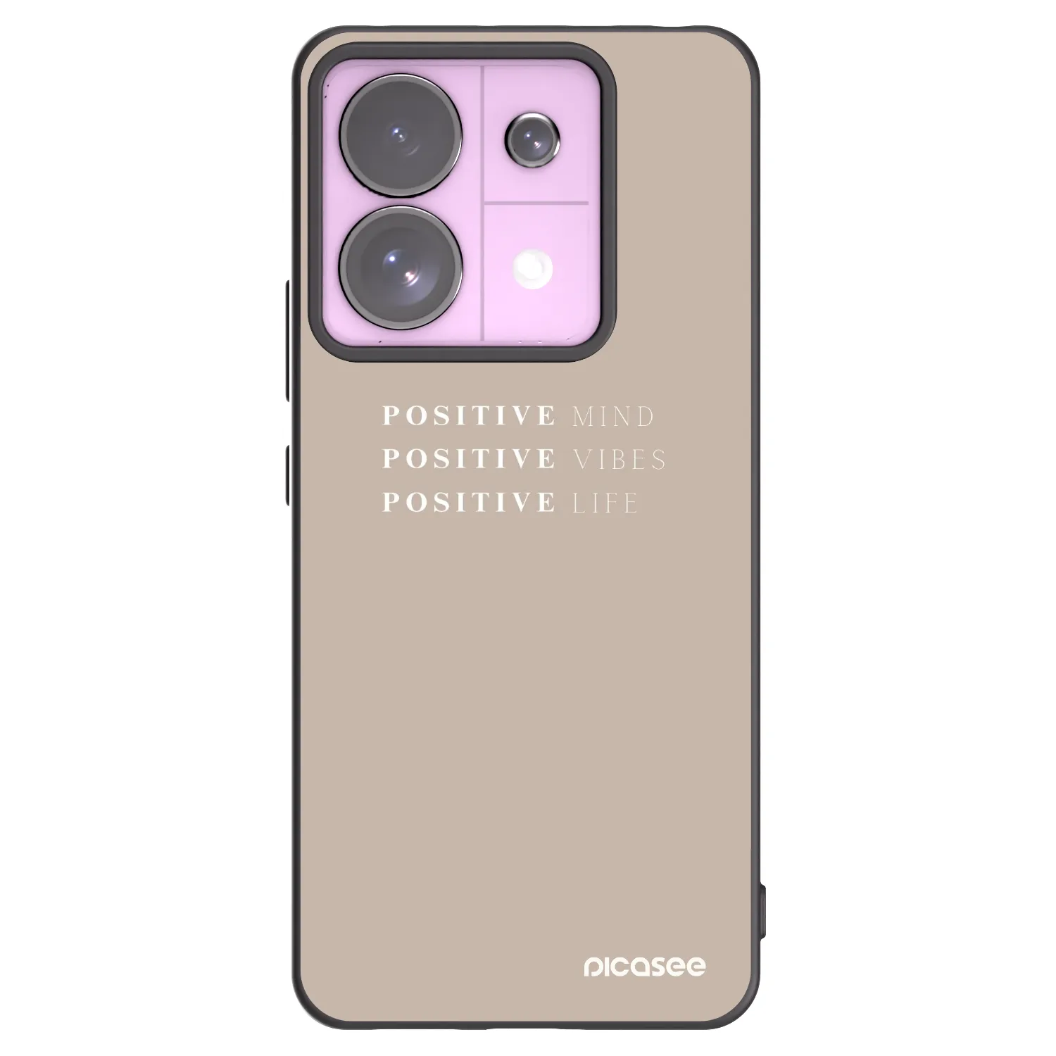 Picasee silikónový čierny obal pre Xiaomi Redmi Note 13 Pro 5G - Positive Vibes