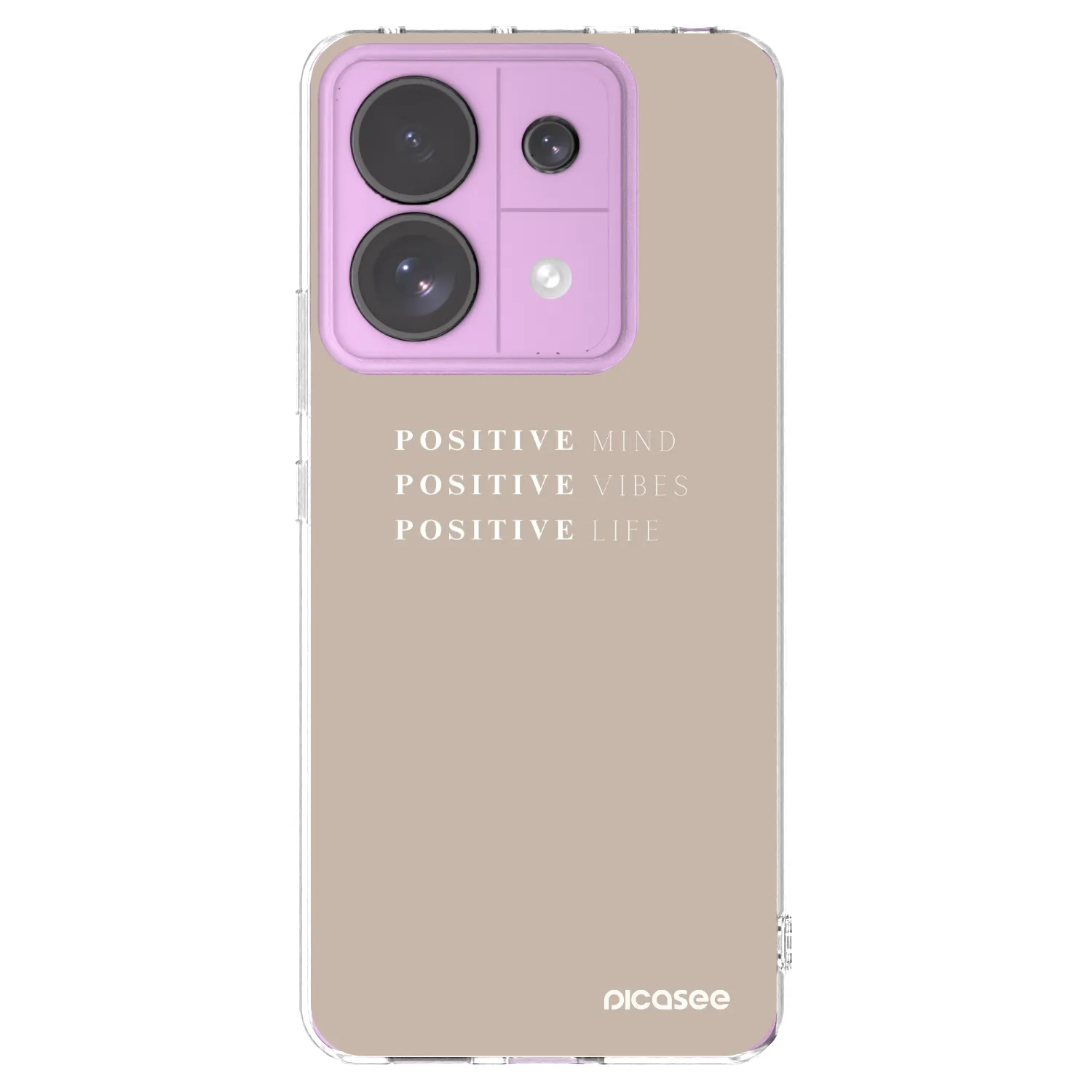 Picasee silikónový prehľadný obal pre Xiaomi Redmi Note 13 Pro 5G - Positive Vibes