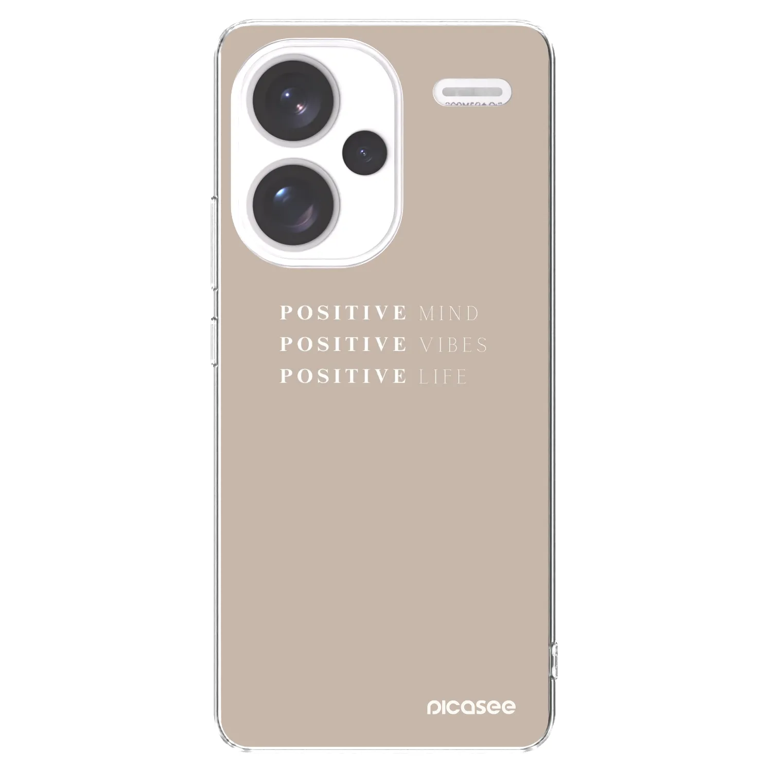 Picasee silikónový prehľadný obal pre Xiaomi Redmi Note 13 Pro+ 5G - Positive Vibes