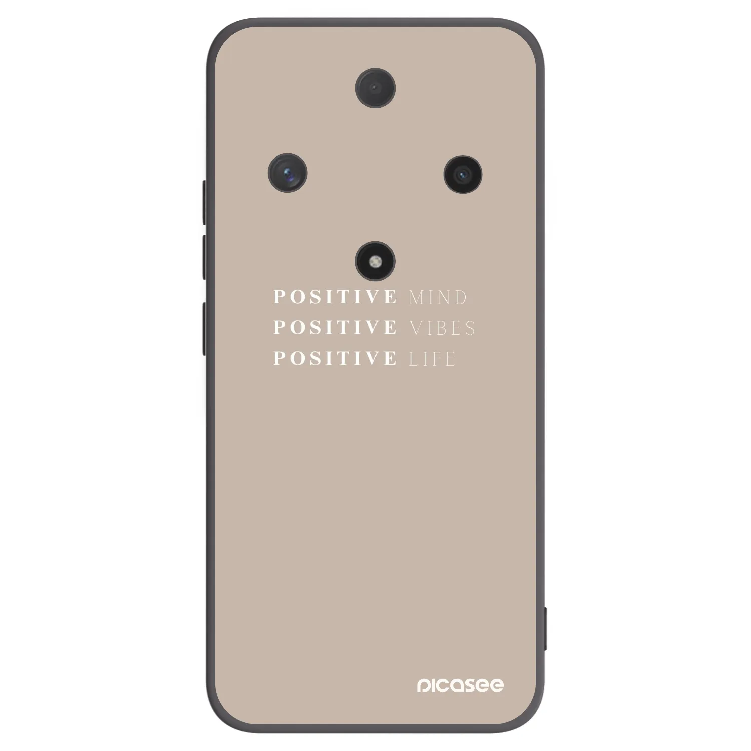Silikónový čierny obal pre Honor Magic6 Lite 5G - Positive Vibes