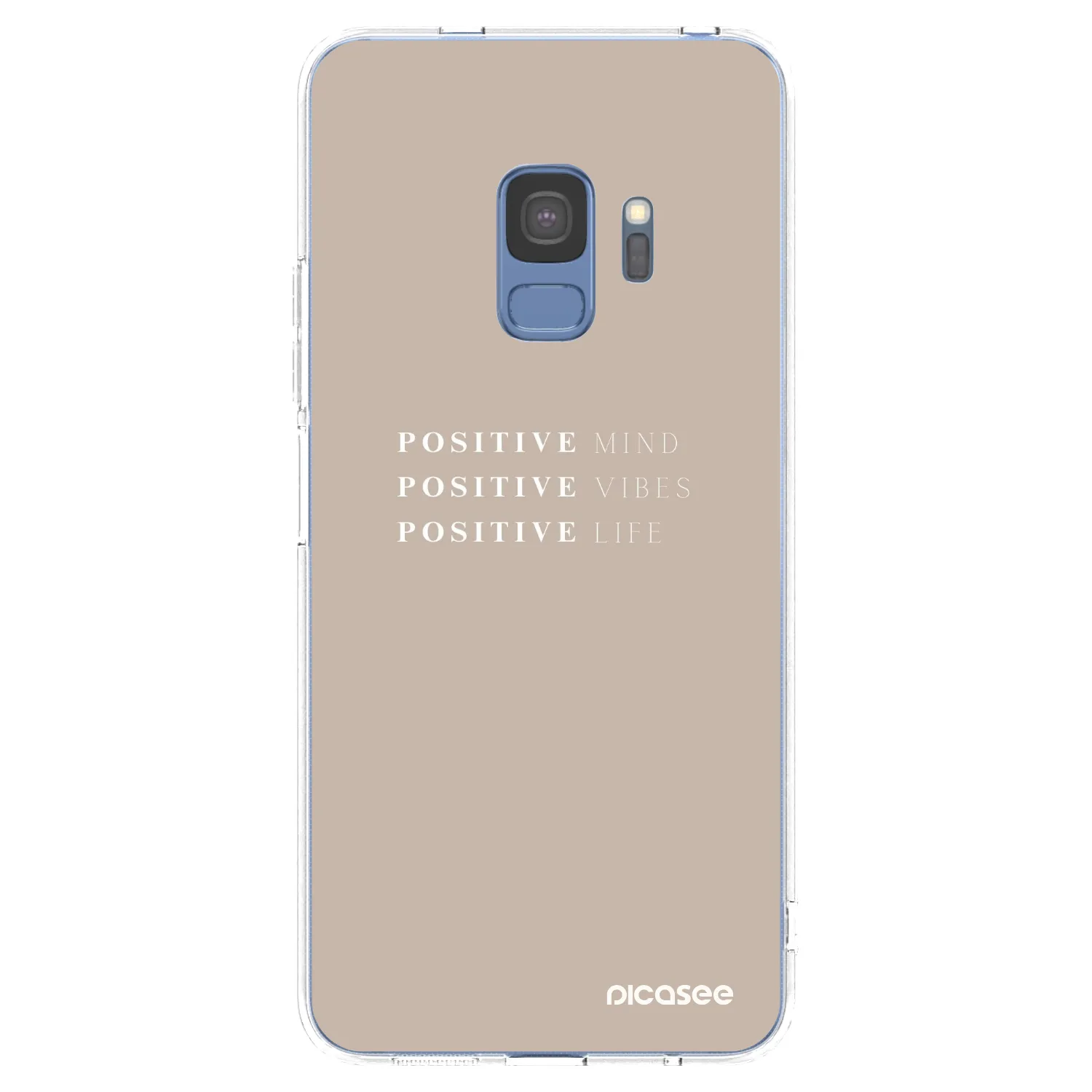 Picasee silikónový prehľadný obal pre Samsung Galaxy S9 G960F - Positive Vibes