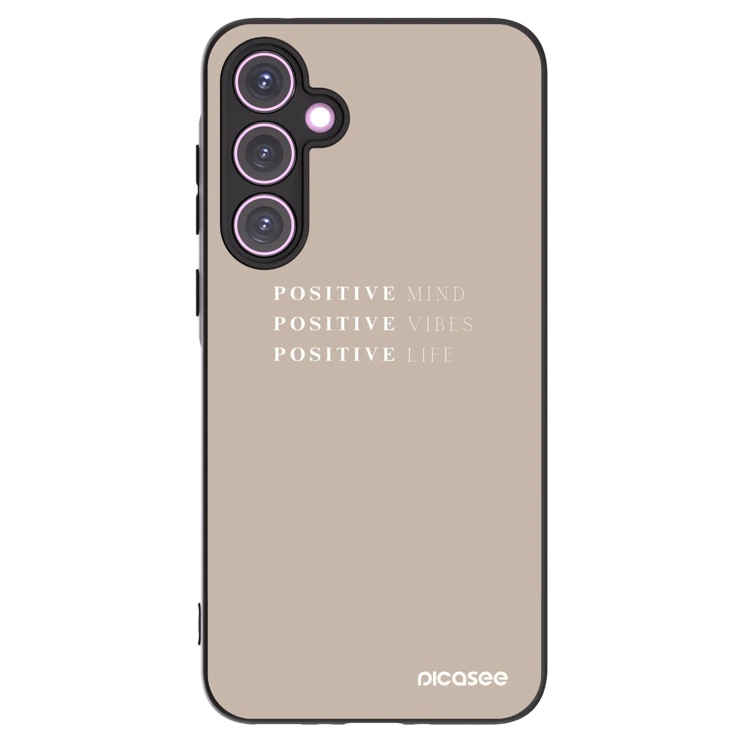 Picasee silikónový čierny obal pre Samsung Galaxy A35 5G A356B - Positive Vibes