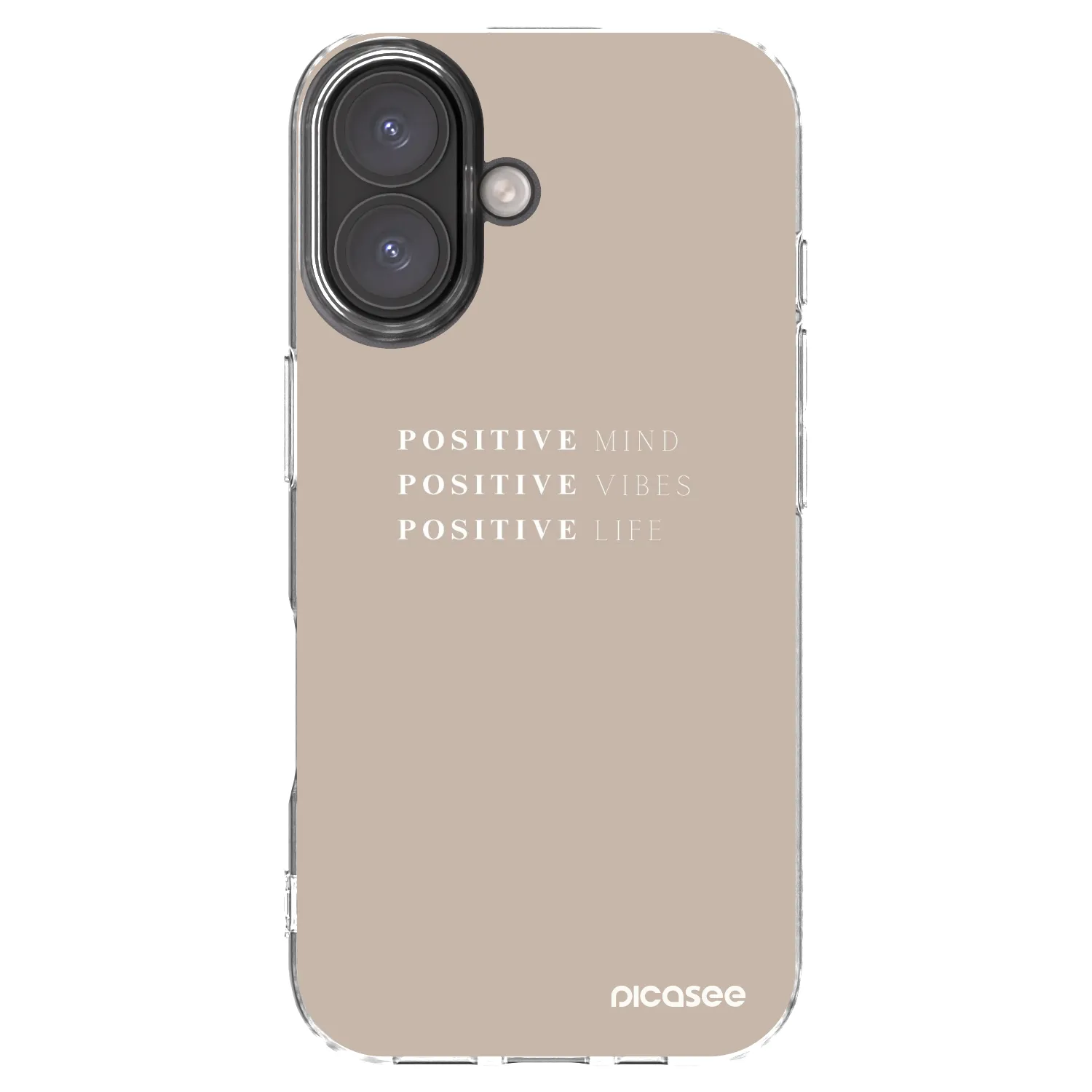 Picasee silikónový prehľadný obal pre Apple iPhone 16 - Positive Vibes