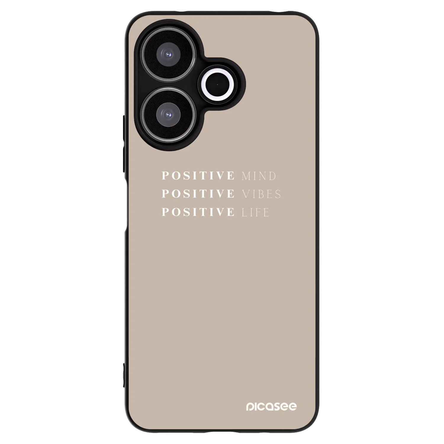 Silikónový čierny obal pre Xiaomi Redmi 13 4G - Positive Vibes