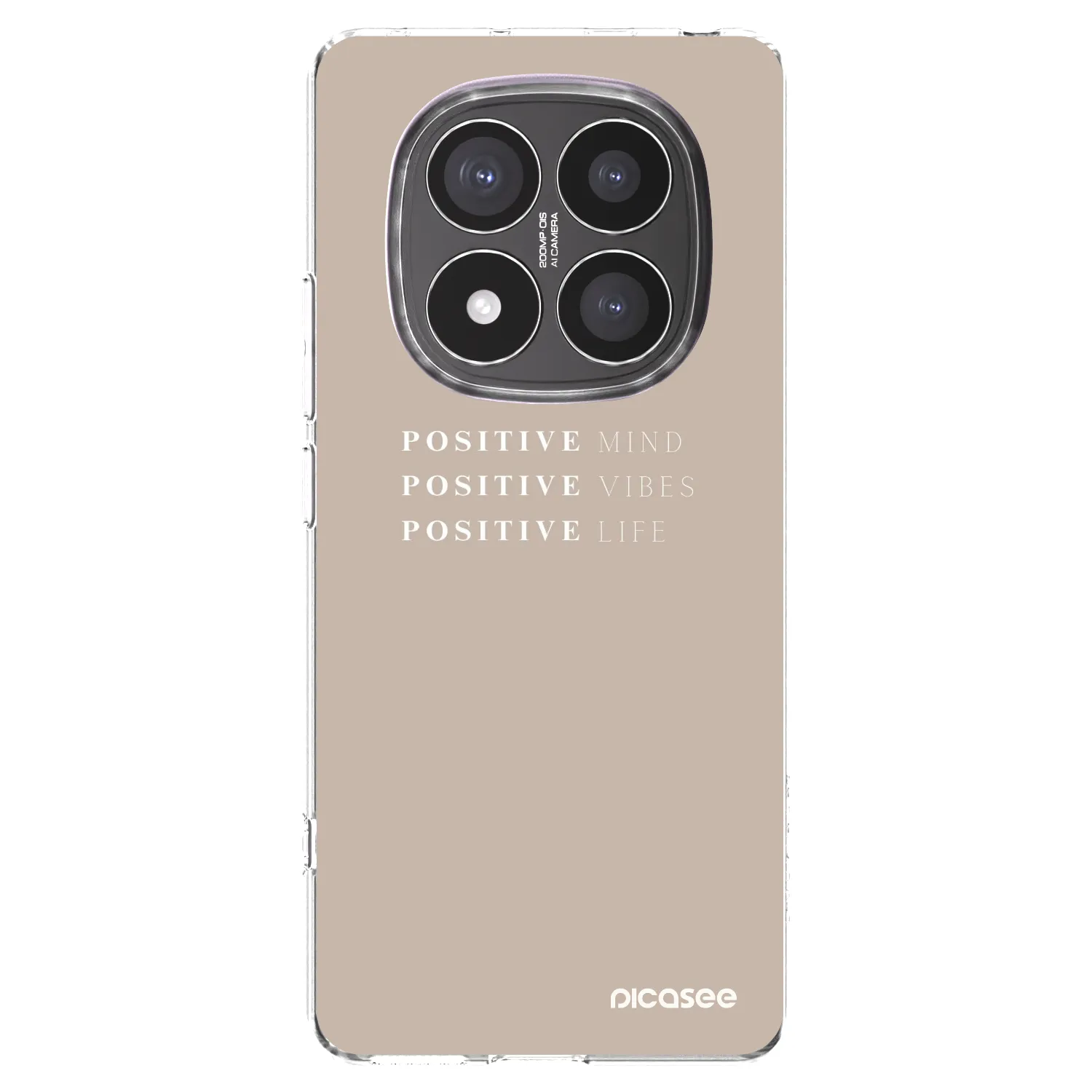 Picasee silikónový prehľadný obal pre Xiaomi Redmi Note 14 Pro+ 5G - Positive Vibes